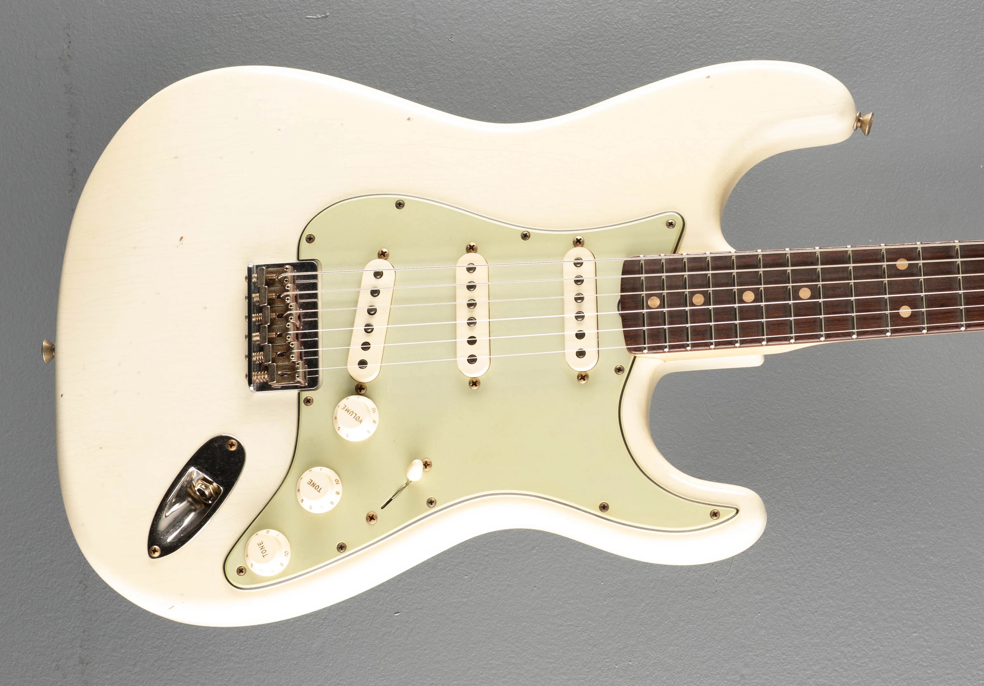 1960 Journeyman Relic Hardtail Stratocaster - Aged Olympic White