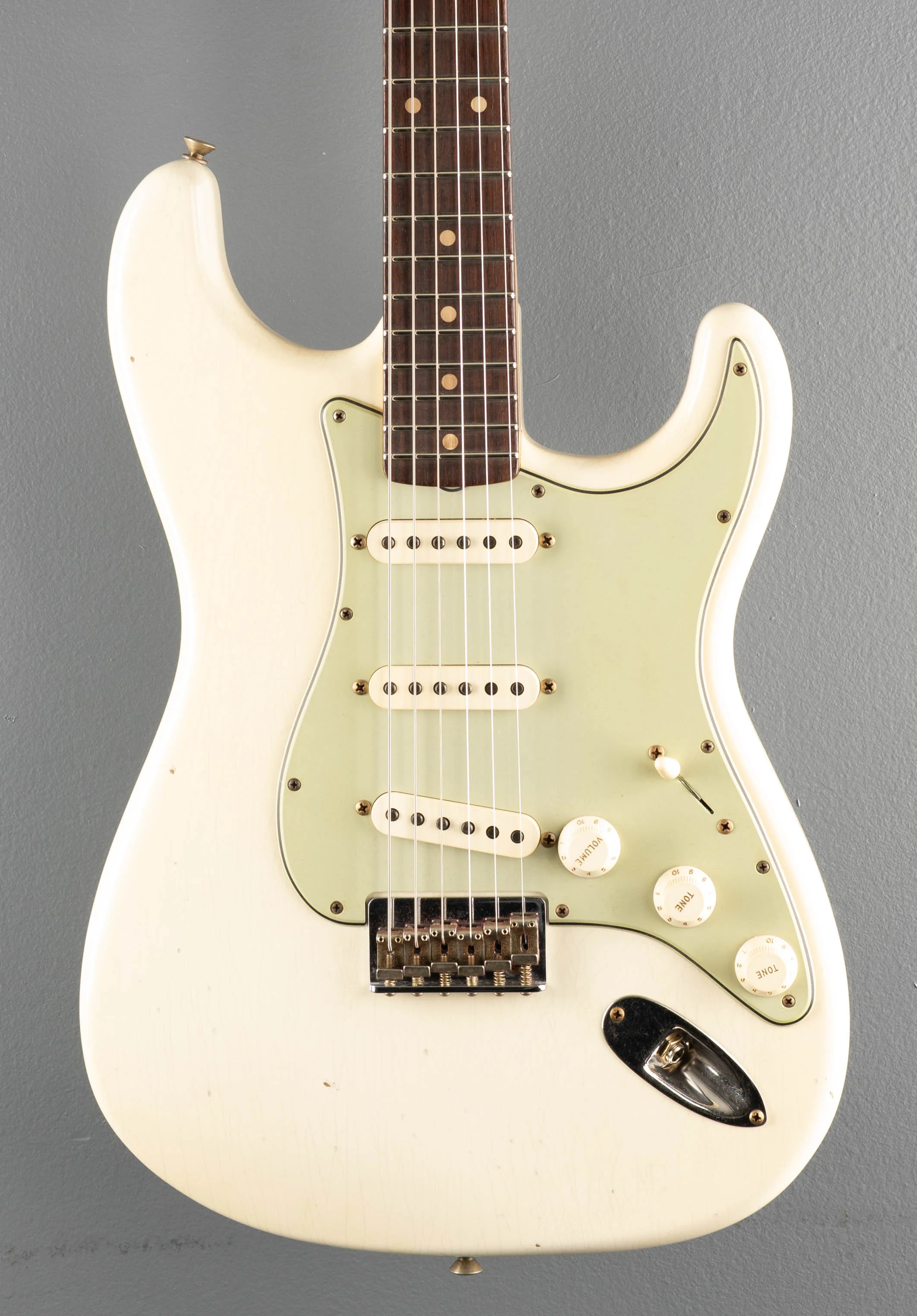 1960 Journeyman Relic Hardtail Stratocaster - Aged Olympic White - Image 2