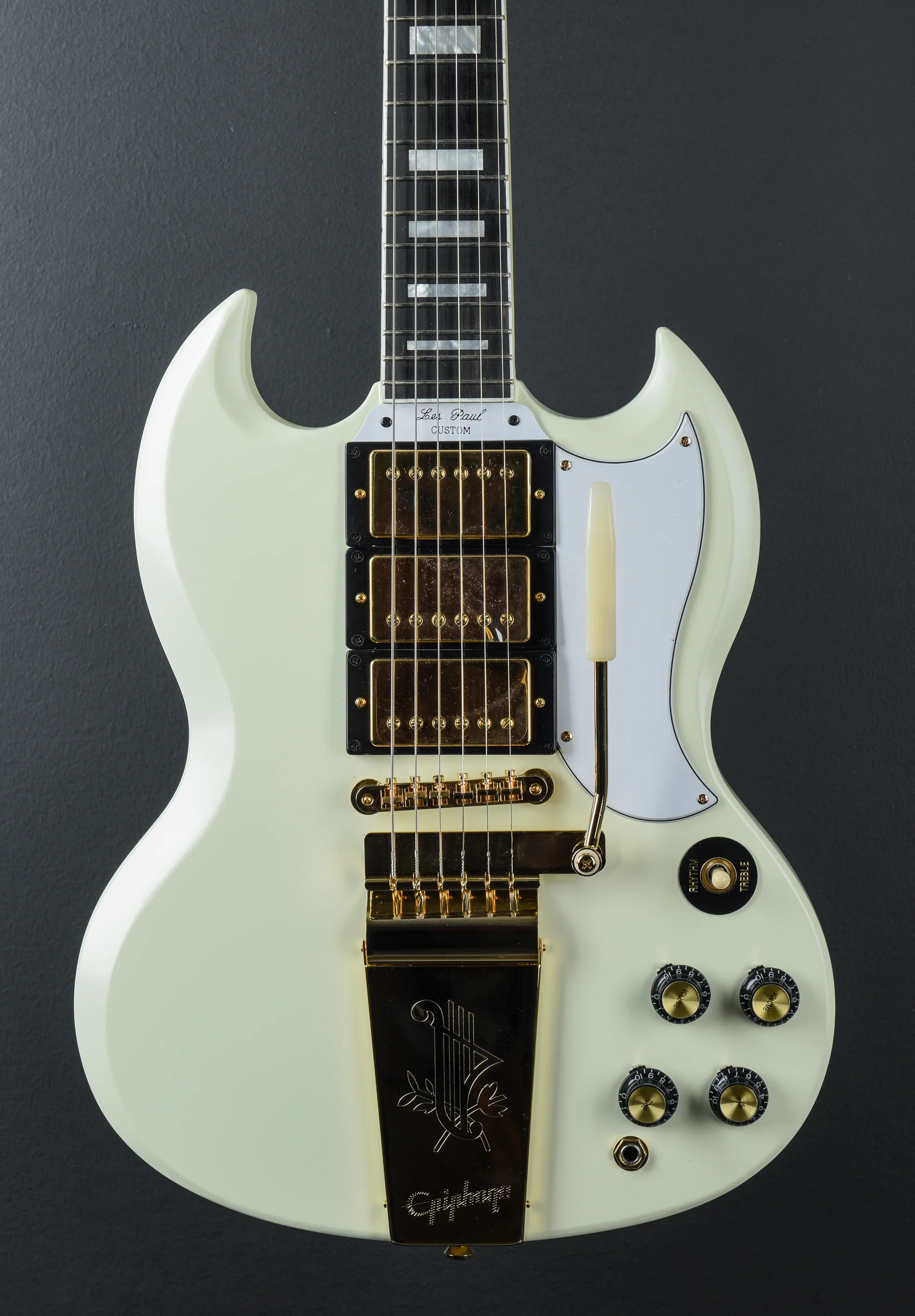 1963 Les Paul SG Custom w/Maestro Vibrola - Classic White - Image 2