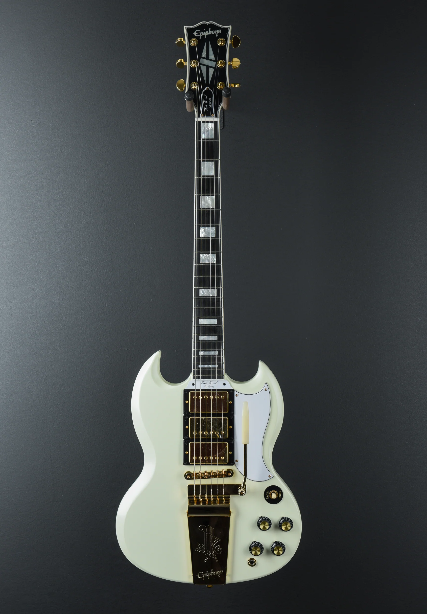 1963 Les Paul SG Custom w/Maestro Vibrola - Classic White - Image 3