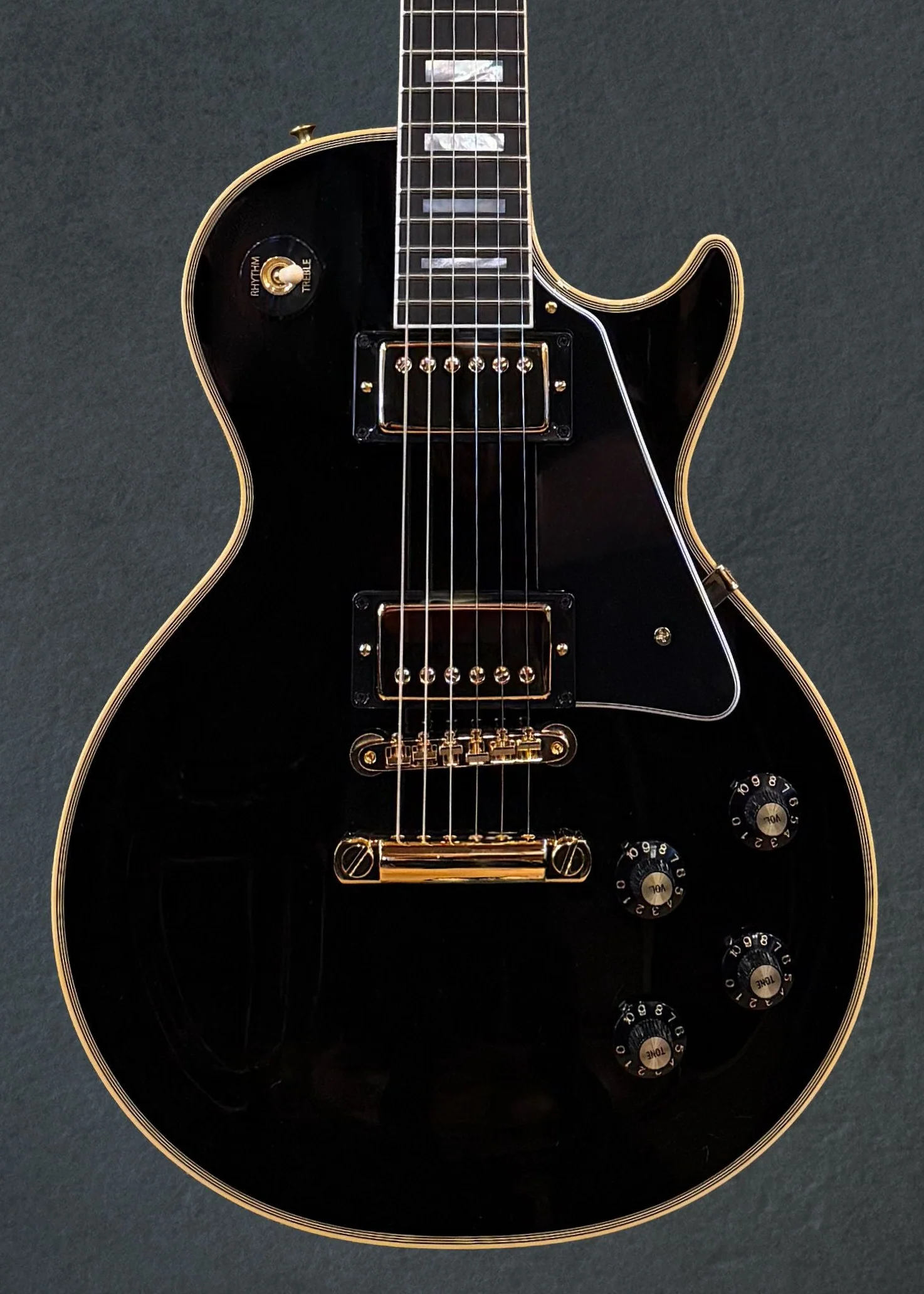 1968 Les Paul Custom Reissue - Ebony - Image 2