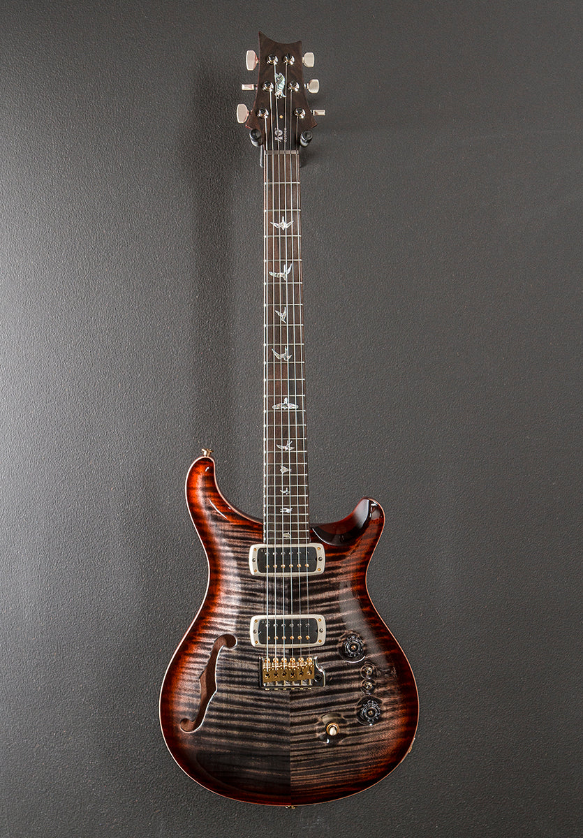 40th Anniversary Custom 24-08 Semi-Hollow Limited Edition - Charcoal Cherry Burst - Image 3