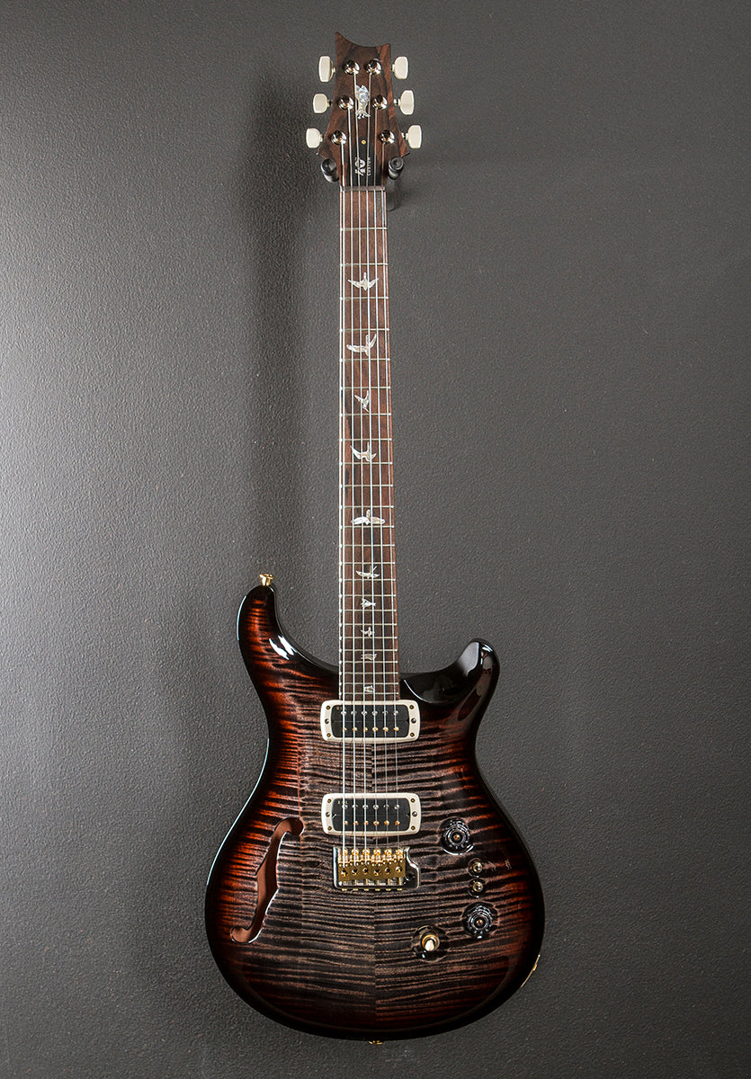 40th Anniversary Custom 24-08 Semi-Hollow Limited Edition - Charcoal Cherry Wraparound Burst - Image 3