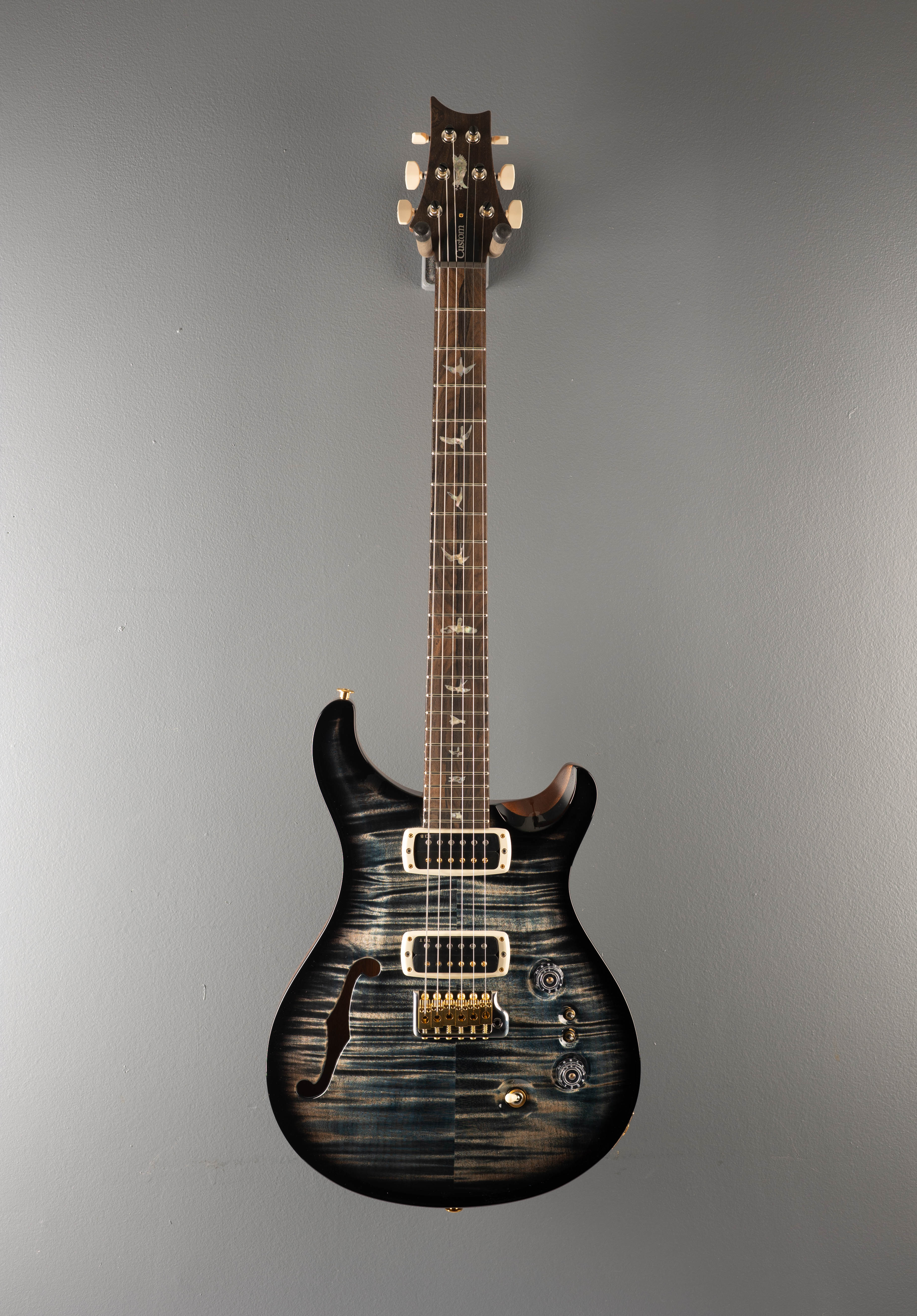 40th Anniversary Custom 24-08 Semi-Hollow Limited Edition - Faded Whale Blue Smokeburst - Image 3