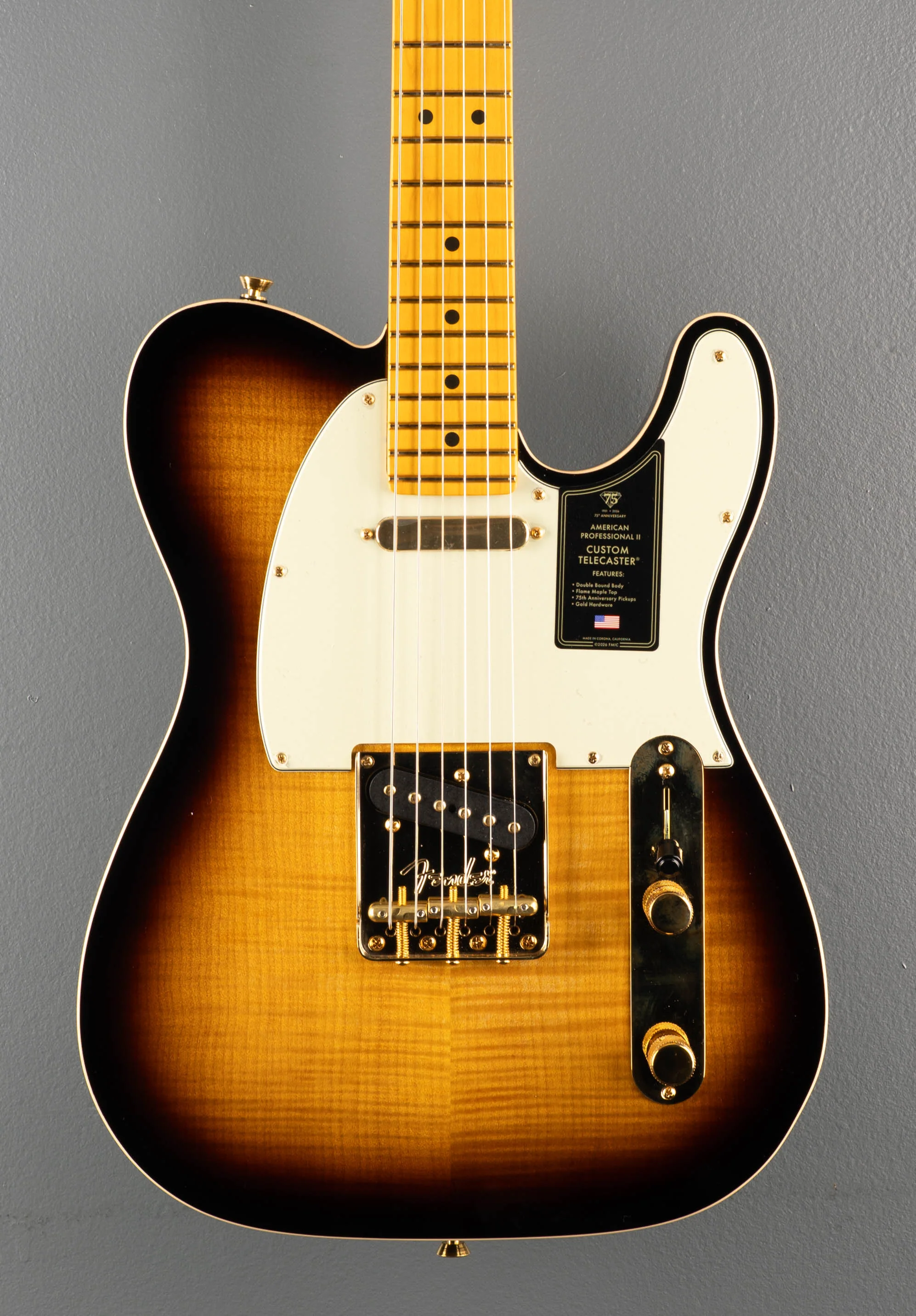75th Anniversary American Professional Custom Telecaster - 2 Color Sunburst - Image 2