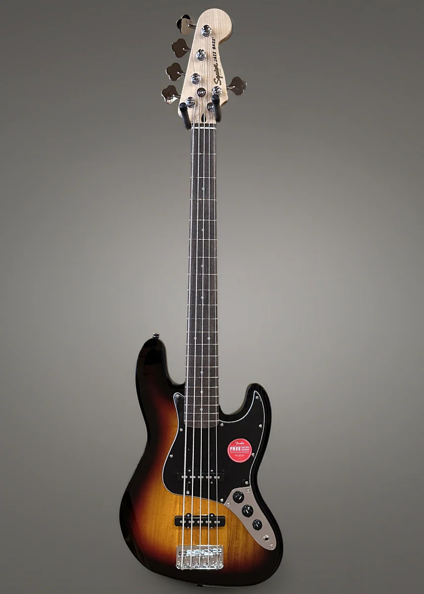 Affinity Series Jazz Bass V - 3 Color Sunburst w/Indian Laurel - Image 3