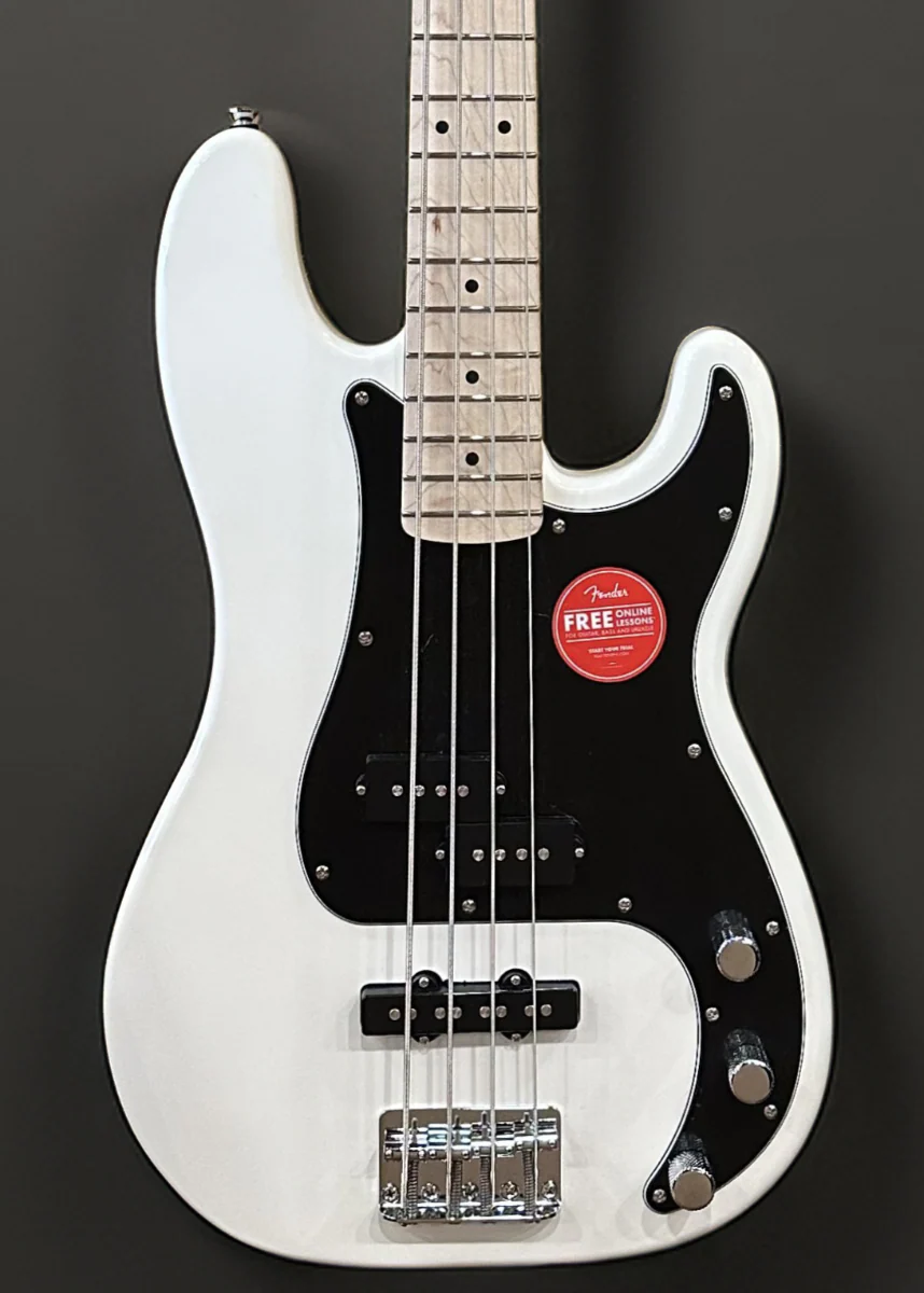 Affinity Series Precision Bass PJ - Olympic White w/Maple - Image 2