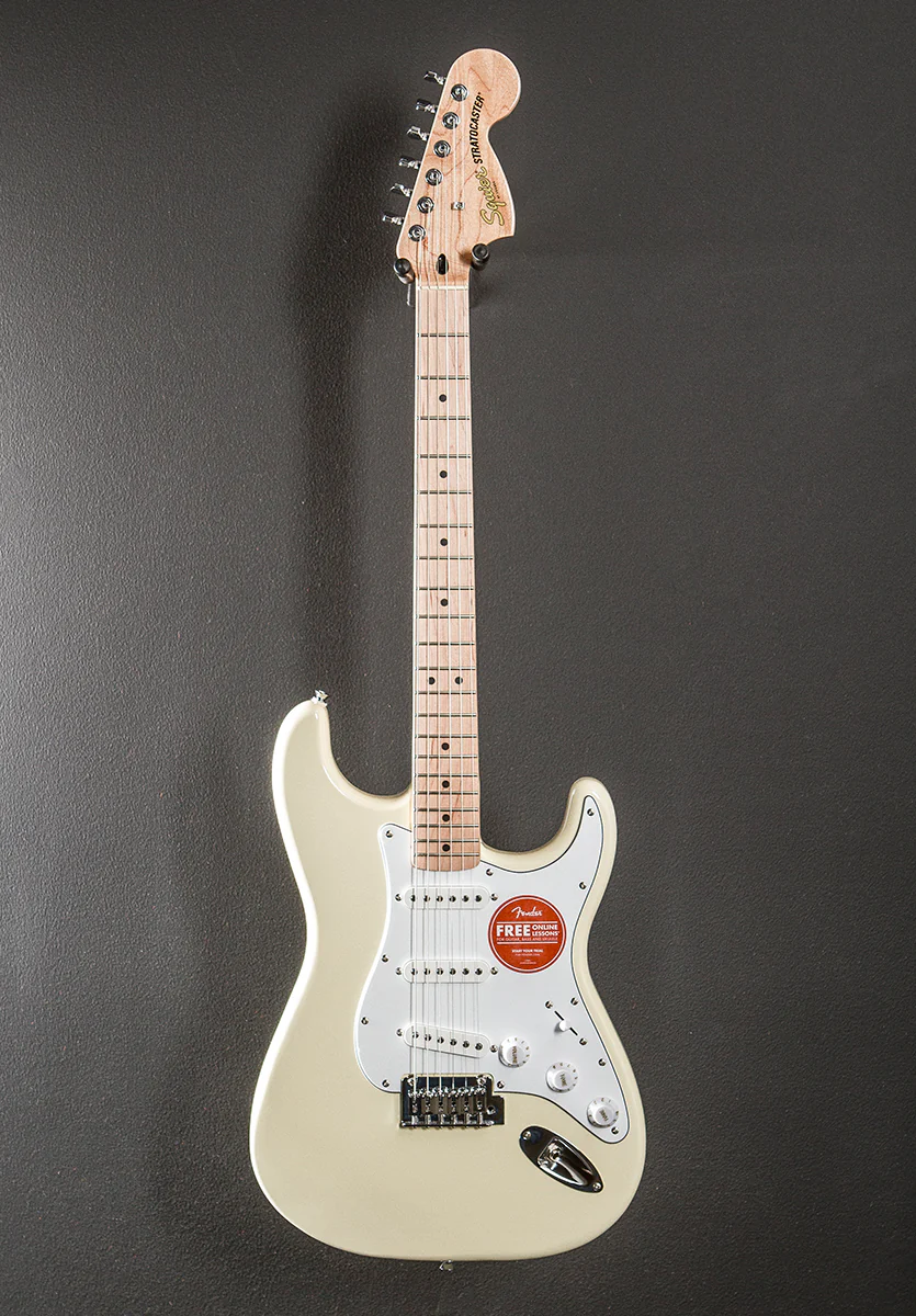 Affinity Series Stratocaster - Olympic White w/Maple - Image 3