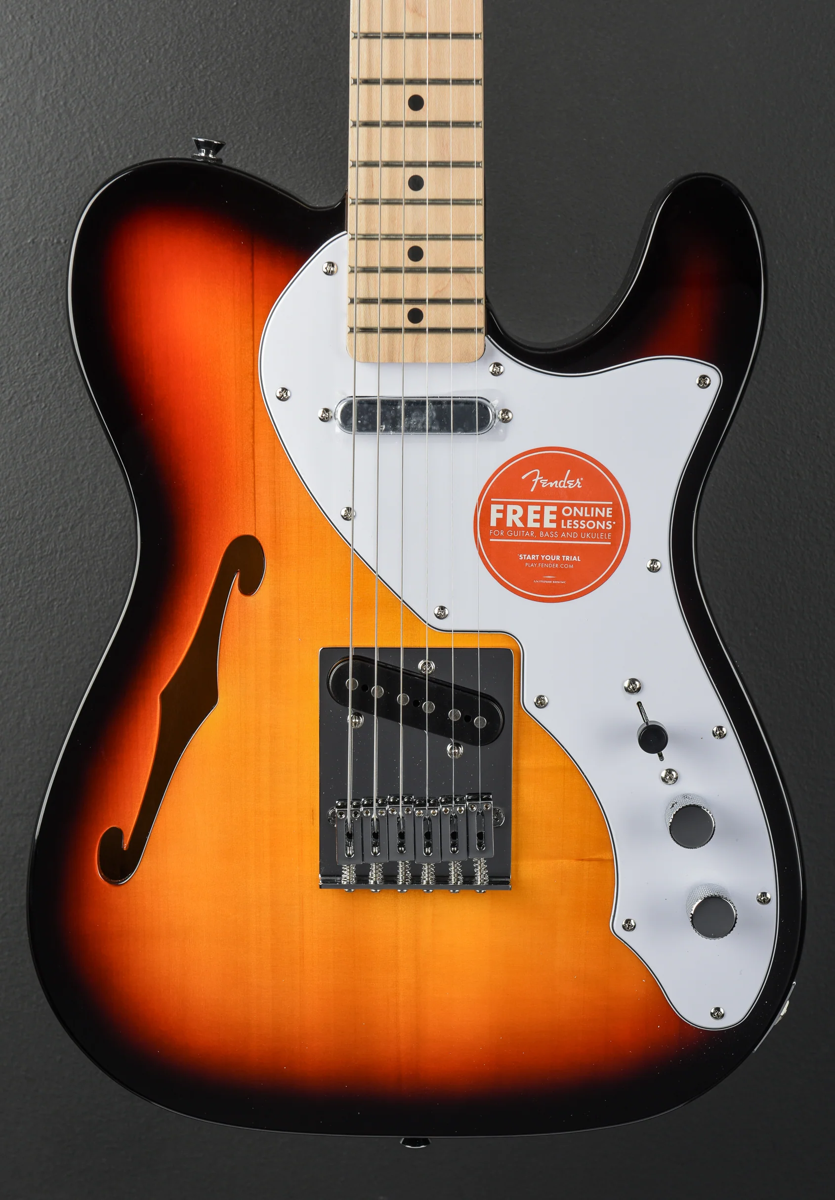 Affinity Series Telecaster Thinline - 3-Color Sunburst - Image 2
