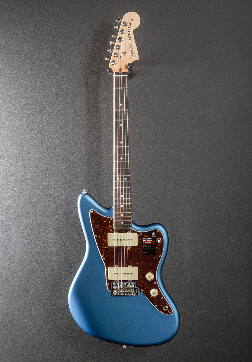 American Performer Jazzmaster - Satin Lake Placid Blue w/Rosewood - Image 3