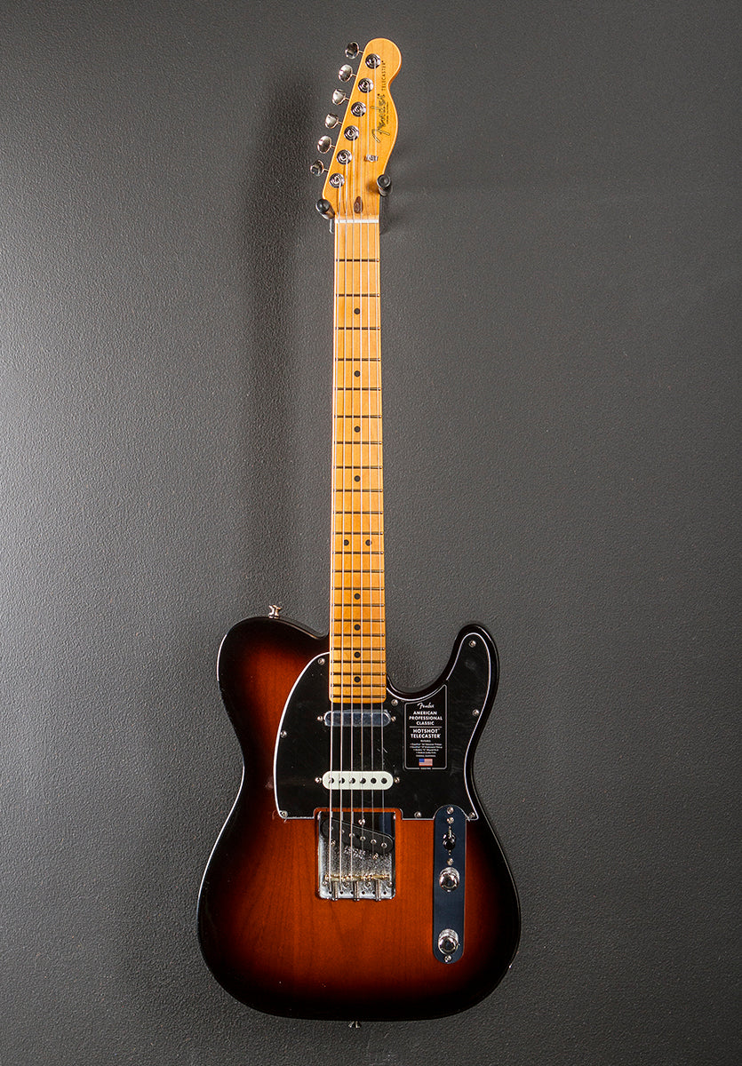 American Professional Classic Hotshot Telecaster - 3 Color Sunburst w/Maple - Image 3