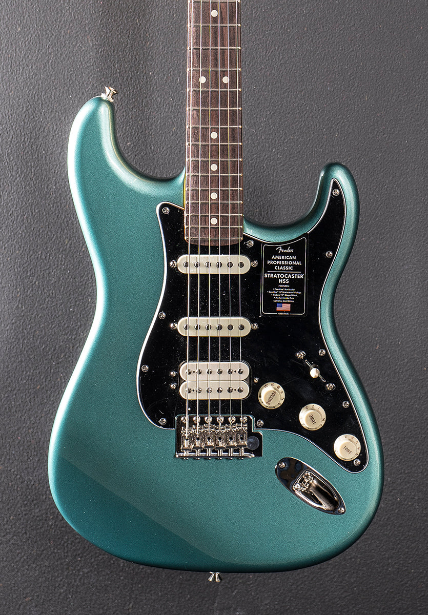 American Professional Classic Stratocaster HSS - Faded Sherwood Green Metallic - Image 2