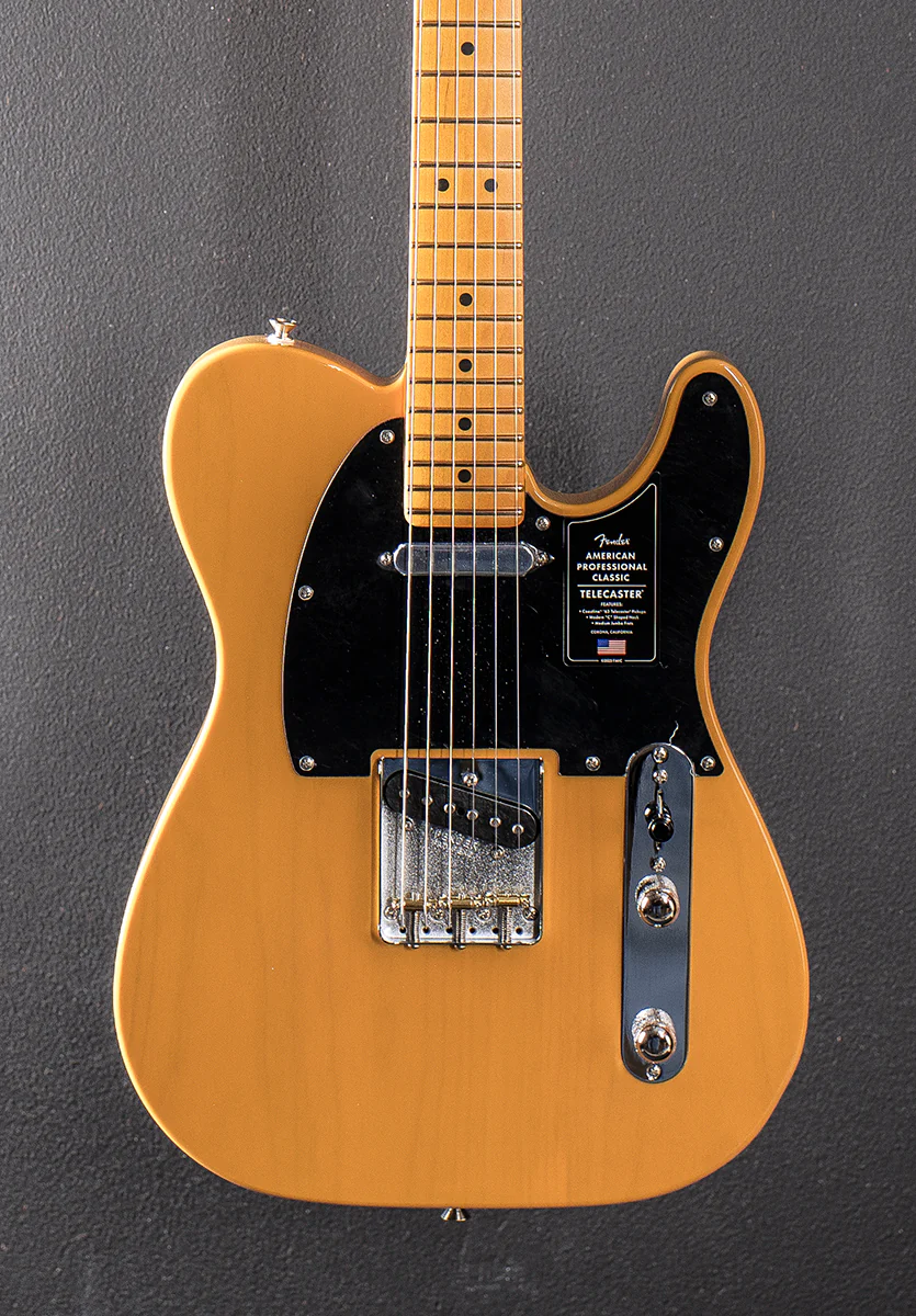 American Professional Classic Telecaster - Butterscotch Blonde w/Maple - Image 2