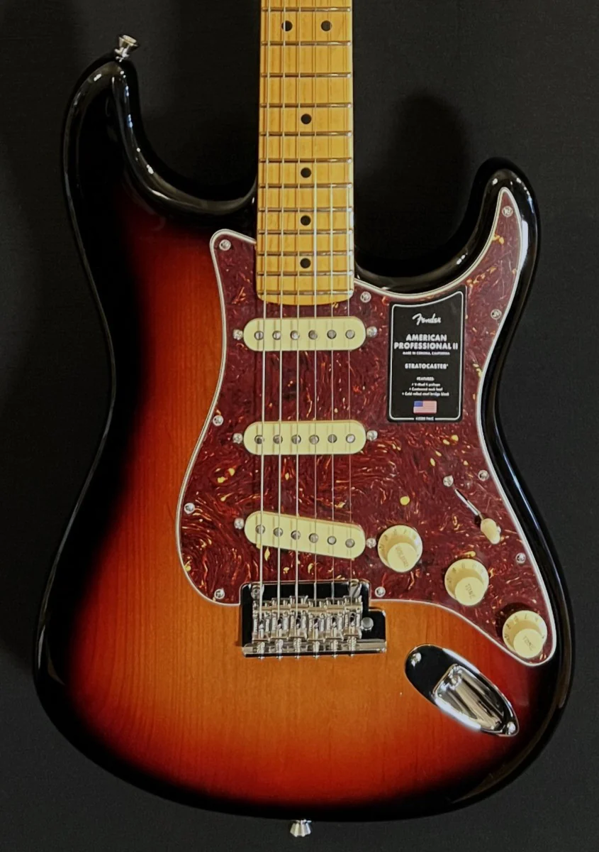 American Professional II Stratocaster – 3 Color Sunburst w/Maple - Image 2