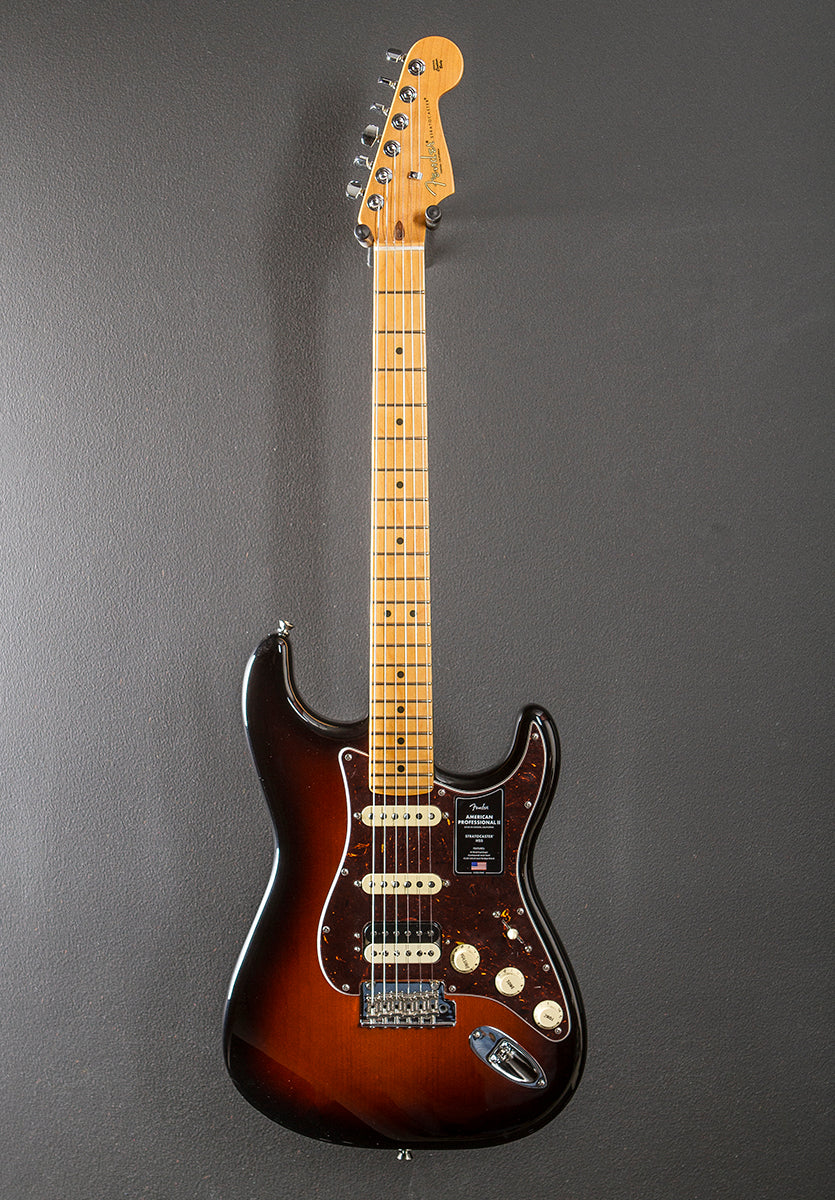 American Professional II Stratocaster HSS - 3 Color Sunburst w/Maple - Image 3