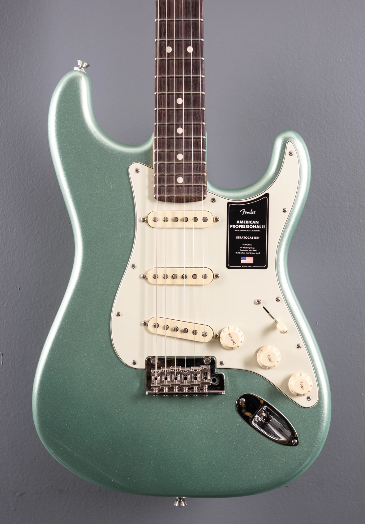 American Professional II Stratocaster - Mystic Surf Green w/Rosewood - Image 3