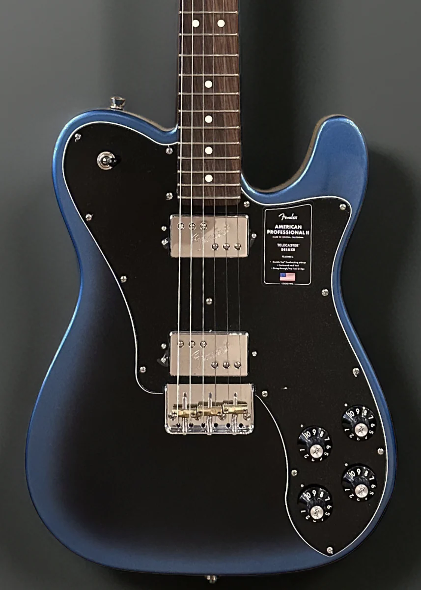 American Professional II Telecaster Deluxe - Dark Night w/Rosewood - Image 2