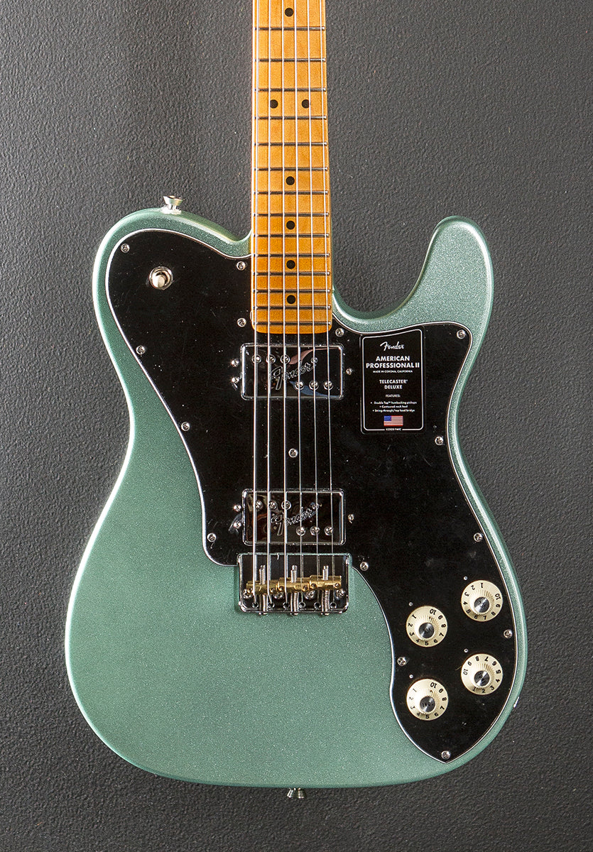 American Professional II Telecaster Deluxe - Mystic Surf Green w/Maple - Image 2
