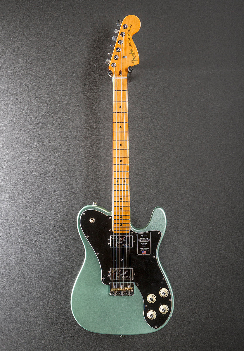American Professional II Telecaster Deluxe - Mystic Surf Green w/Maple - Image 3