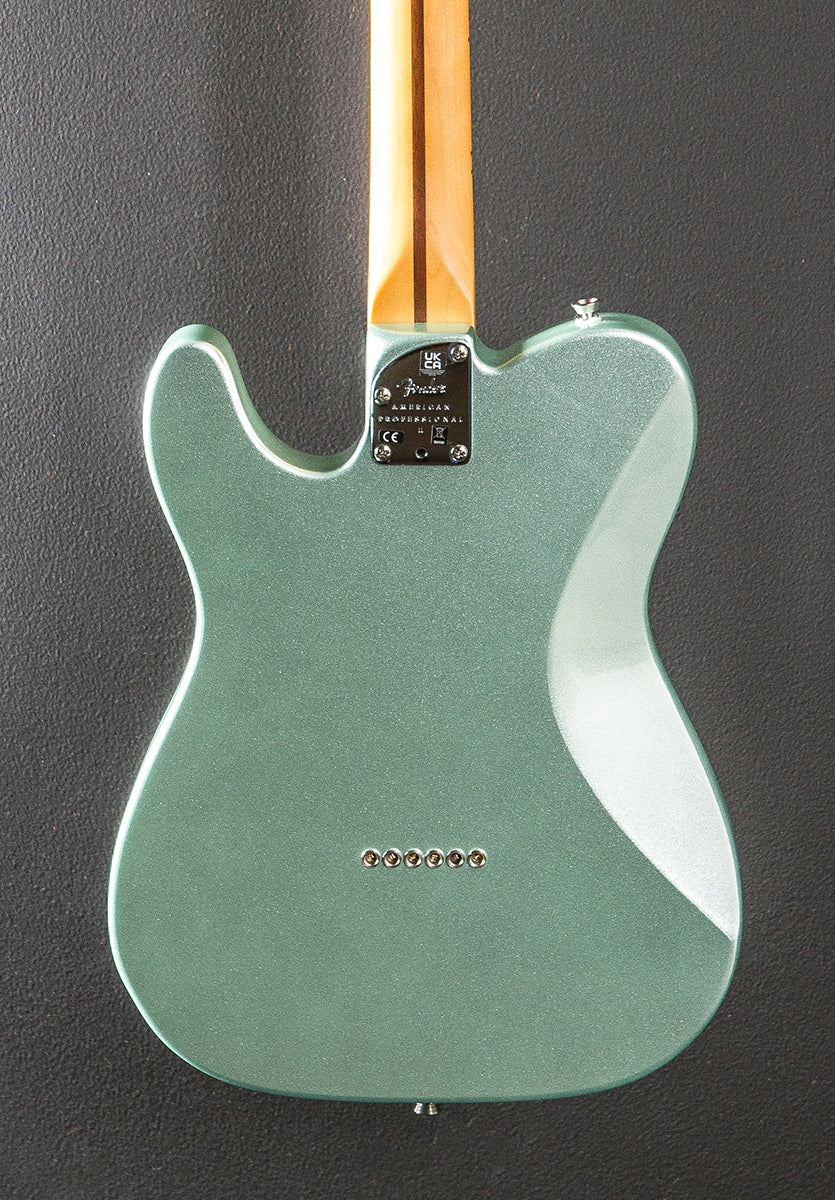 American Professional II Telecaster Deluxe - Mystic Surf Green w/Maple - Image 4
