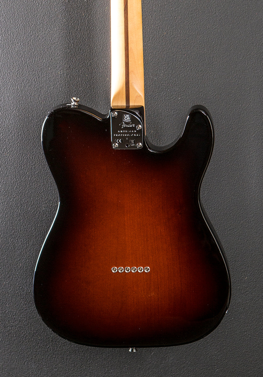 American Professional II Telecaster Left Hand - 3 Color Sunburst w/Rosewood - Image 4