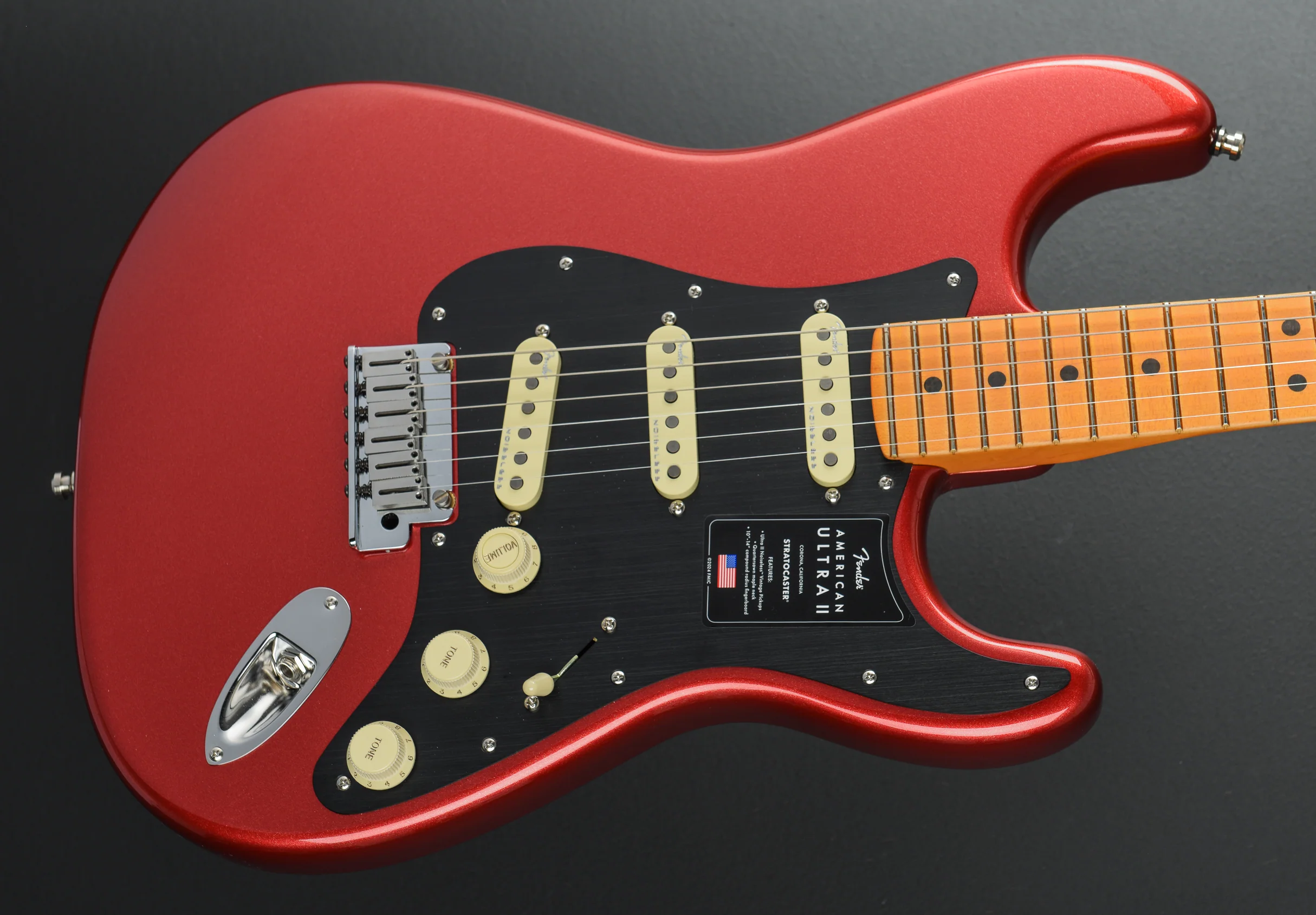 American Ultra II Stratocaster - Sinister Red