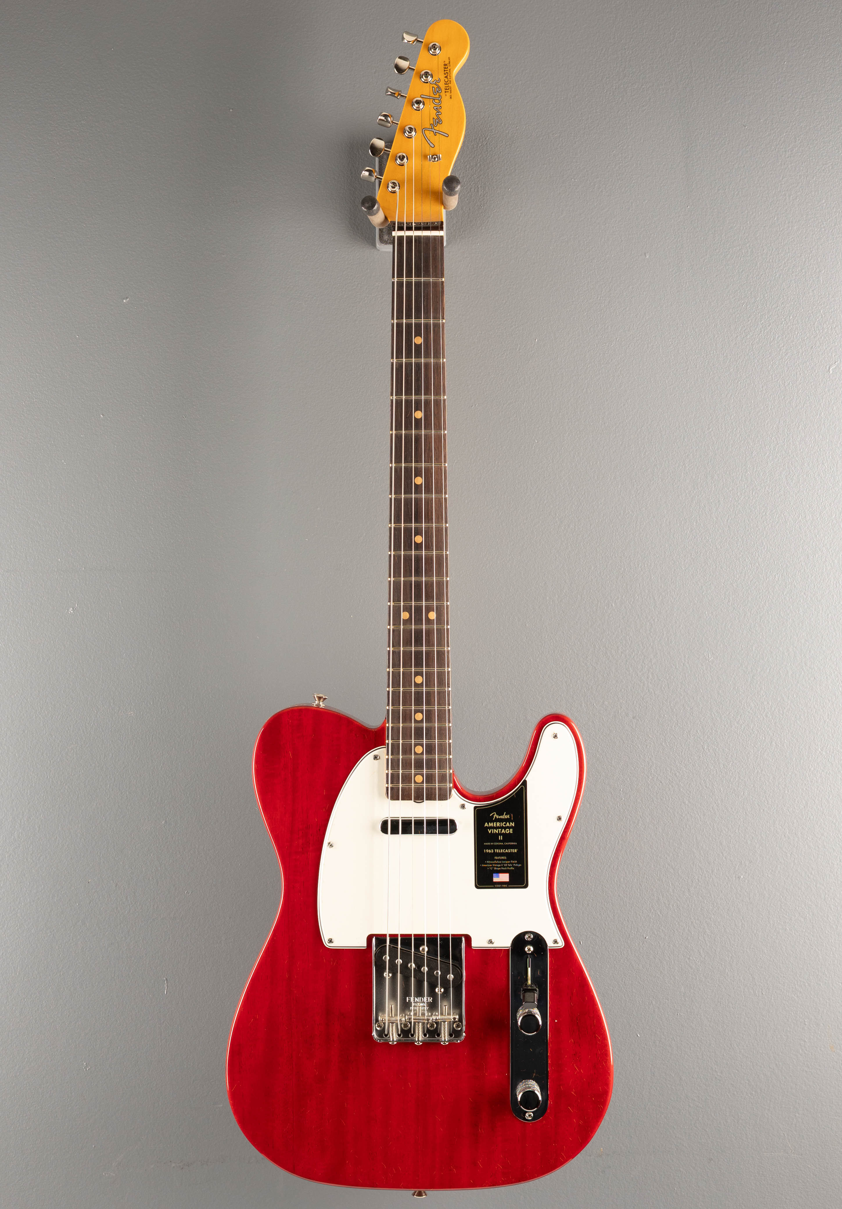 American Vintage II 1963 Telecaster - Crimson Red Transparent - Image 3