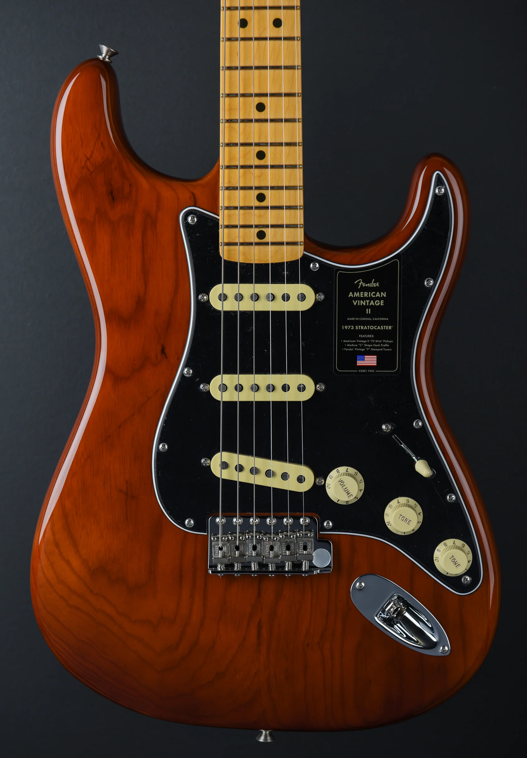 American Vintage II 1973 Stratocaster - Mocha w/Maple - Image 2