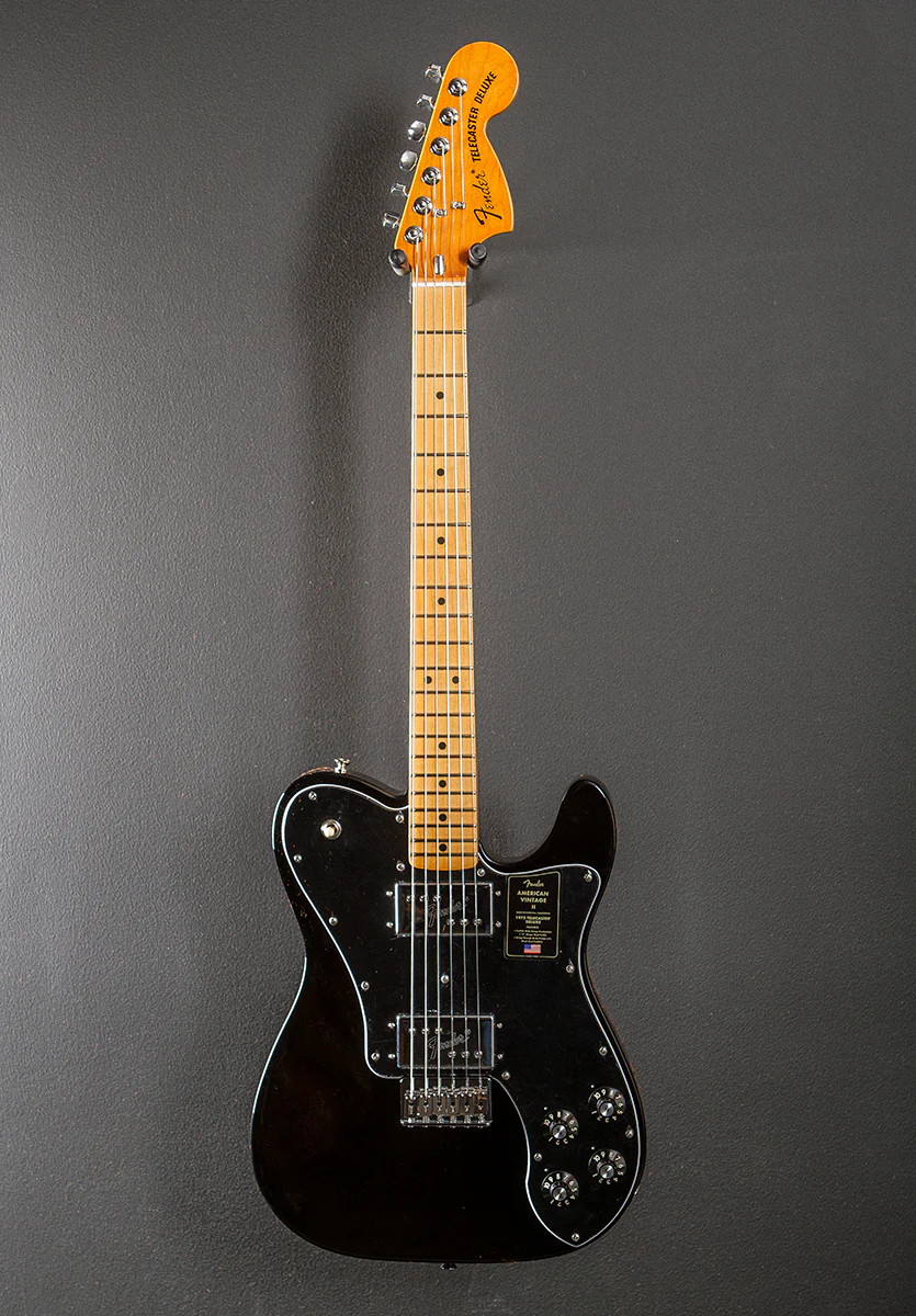 American Vintage II 1975 Telecaster Deluxe - Black - Image 3