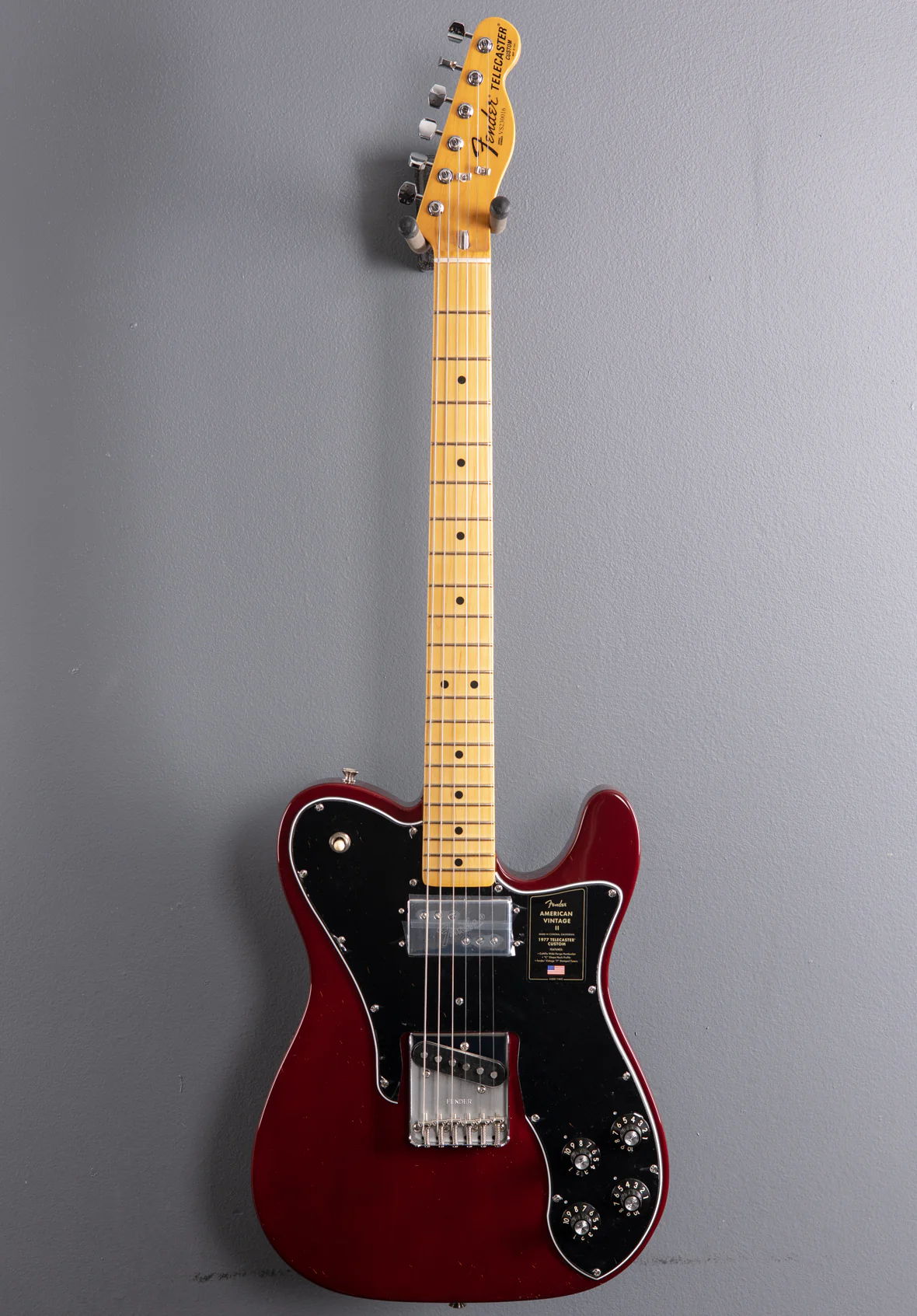 American Vintage II 1977 Telecaster Custom - Wine w/Maple - Image 3
