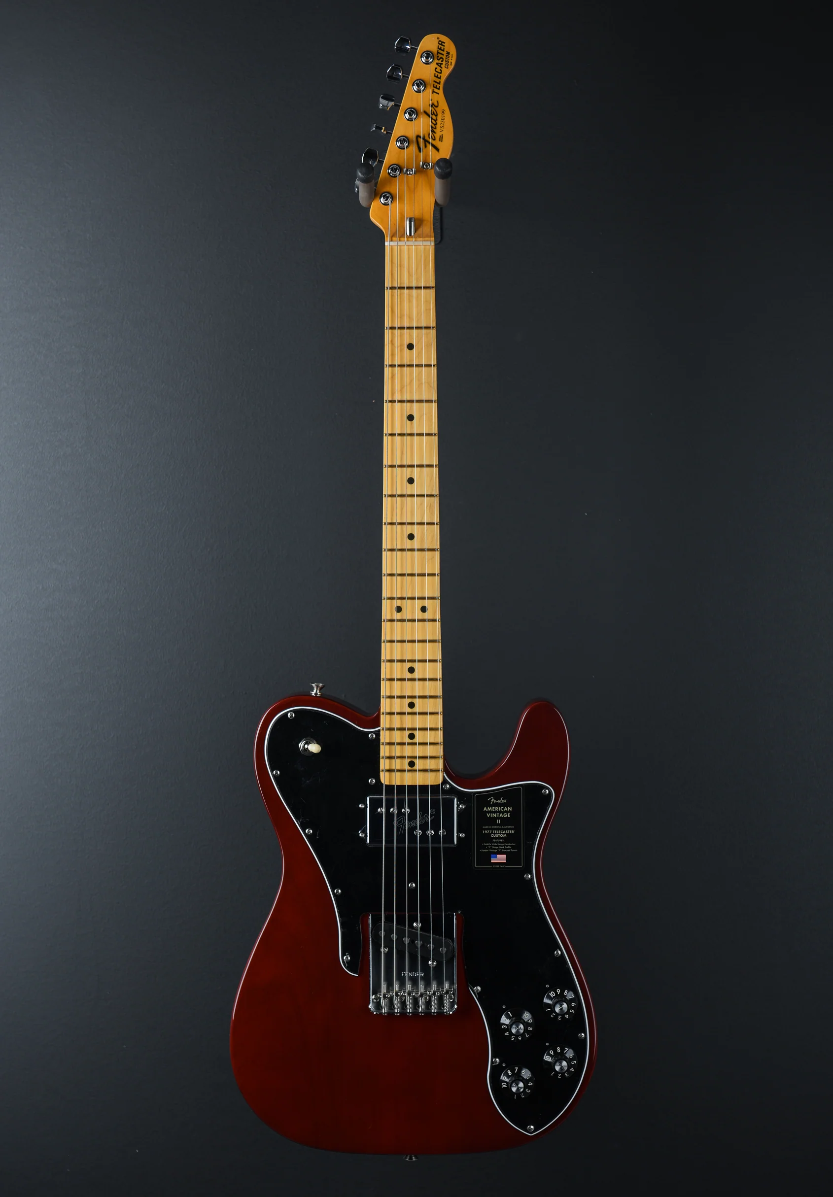 American Vintage II 1977 Telecaster Custom - Wine w/Maple - Image 3