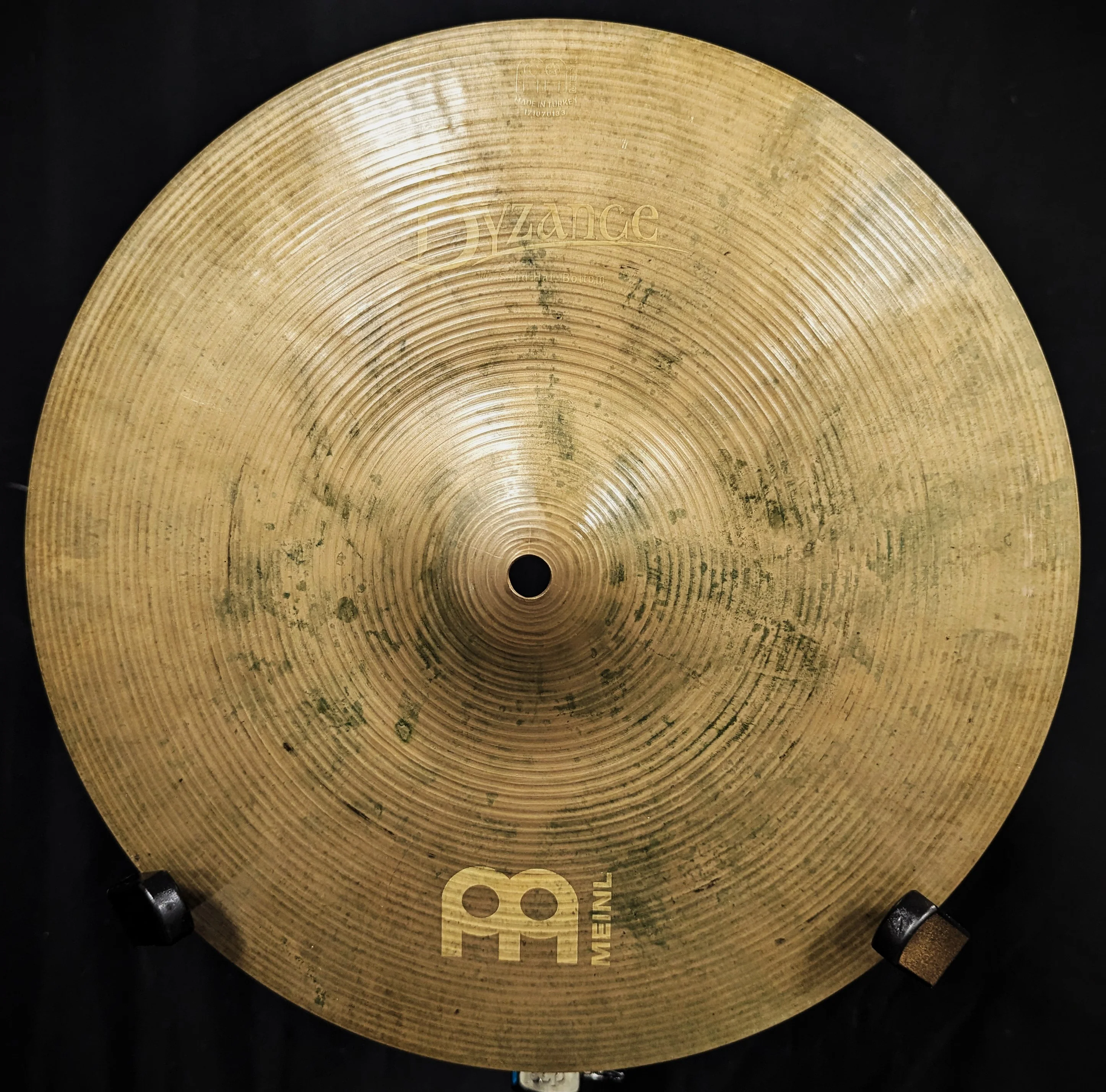 Byzance Mismatched 14" Hi-Hat Pair (Byzance Traditional Medium Top, Byzance Sand Bottom) - Image 3
