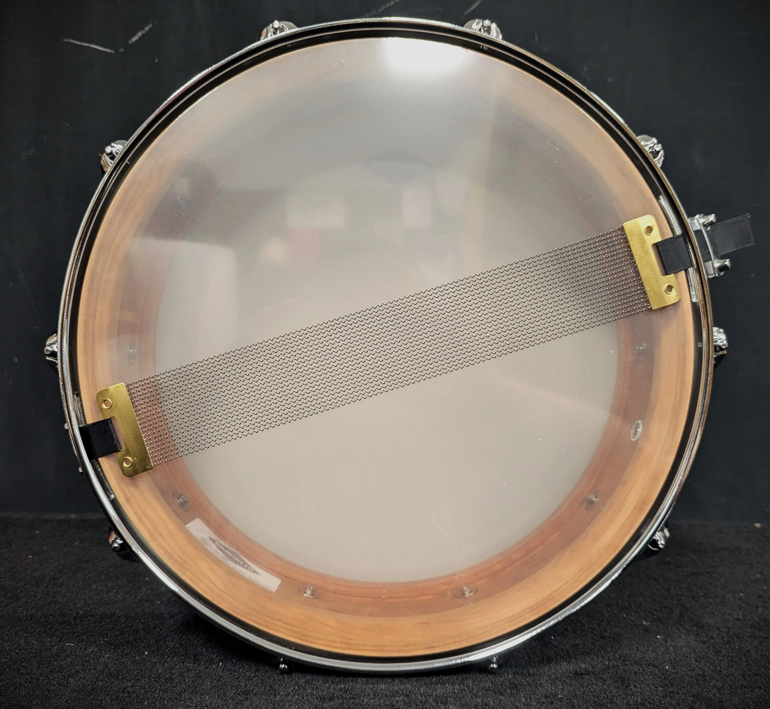 Custom Shop Cherry with Maple Inlay Piccolo Snare - Image 4