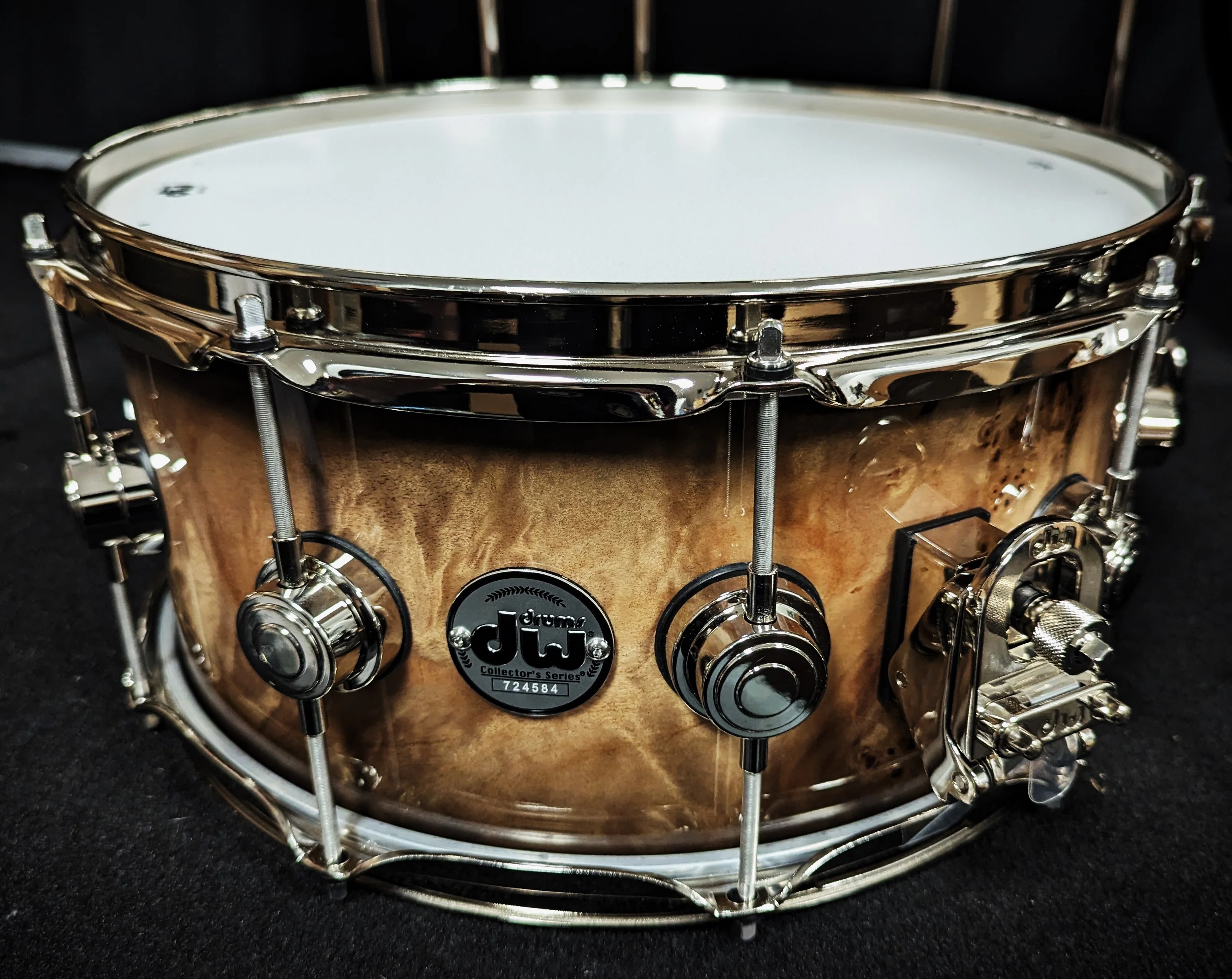 Collectors Series Candy Black Burst over Mappa Burl 5 Piece Shell Pack - Image 7