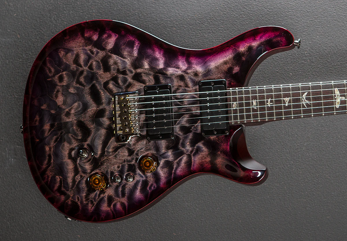 Custom 24-08 Select Top  - Charcoal Purple Burst