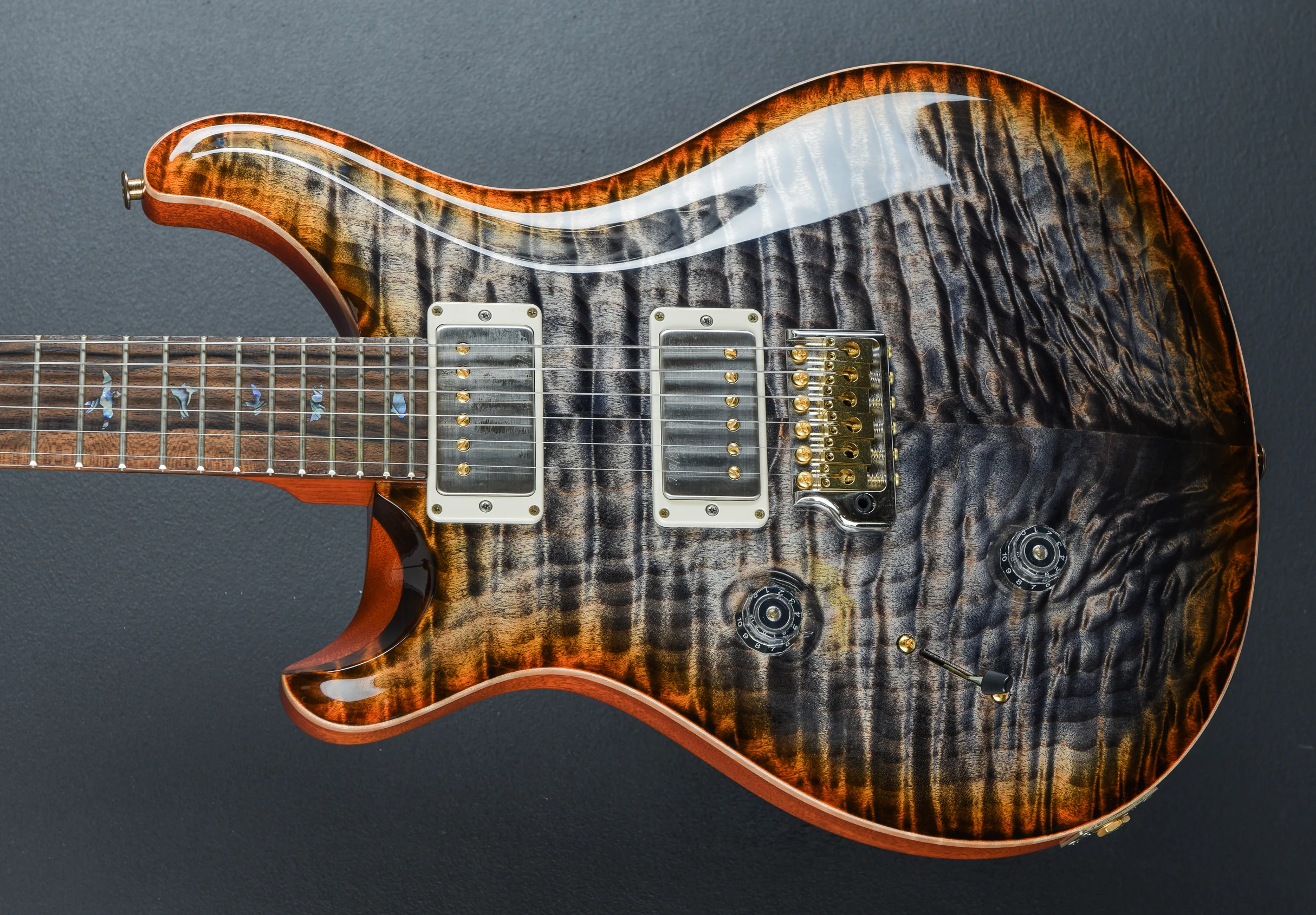 Custom 24 10 Top Left Hand - Burnt Maple Leaf '24