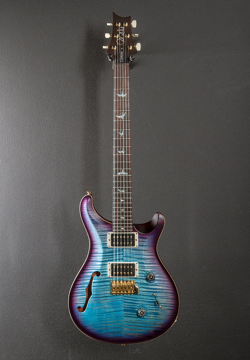 Custom 24 Semi-Hollow Wood Library Limited - Aquableux Purple Burst w/Brazilian - Image 3