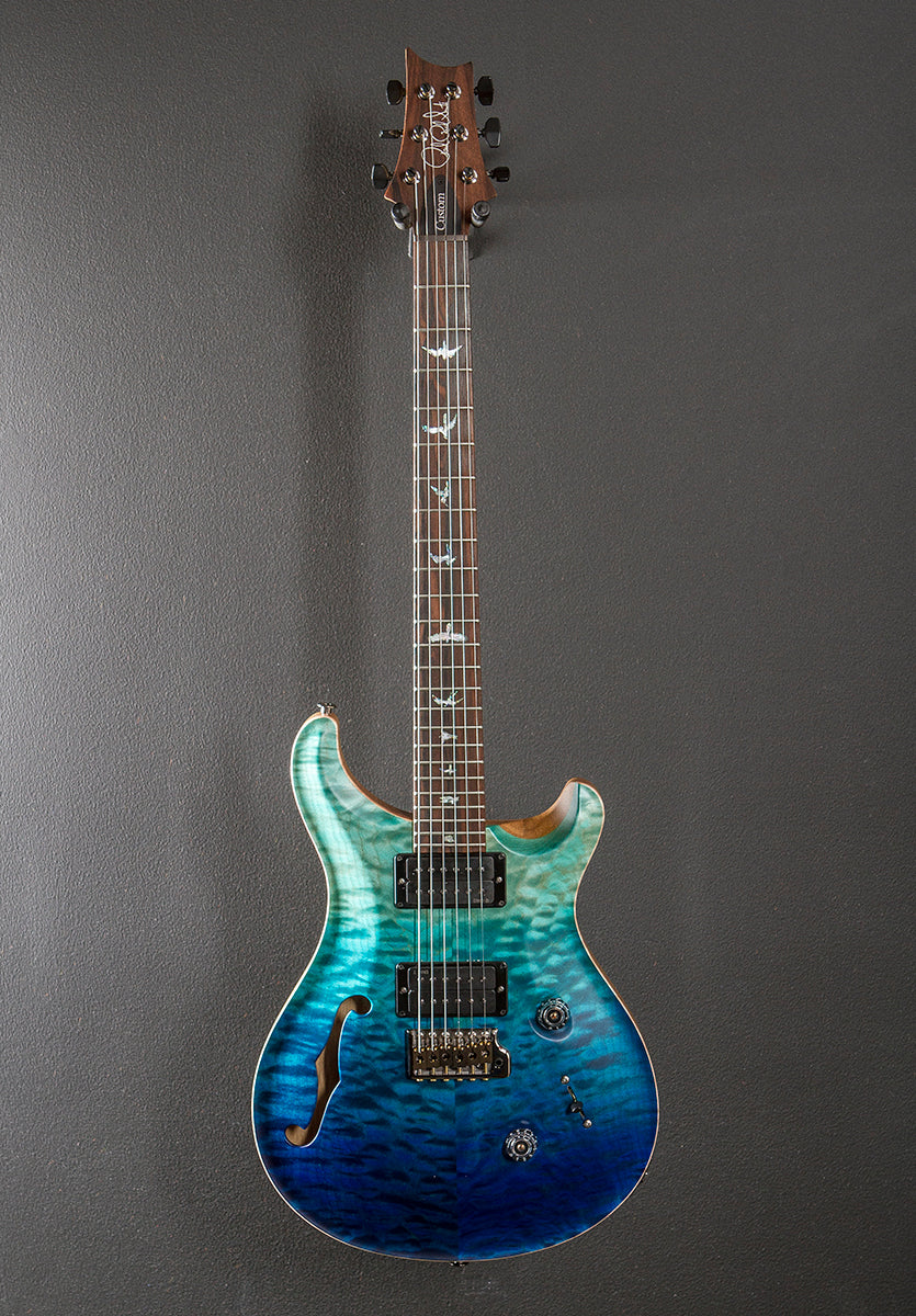Custom 24 Semi-Hollow Wood Library Limited - Blue Fade w/Korina - Image 3