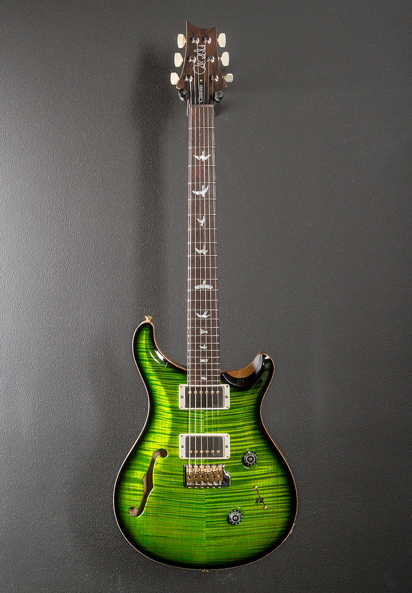 Custom 24 Semi-Hollow Wood Library Limited - Eriza Verde Smokeburst w/Korina - Image 3