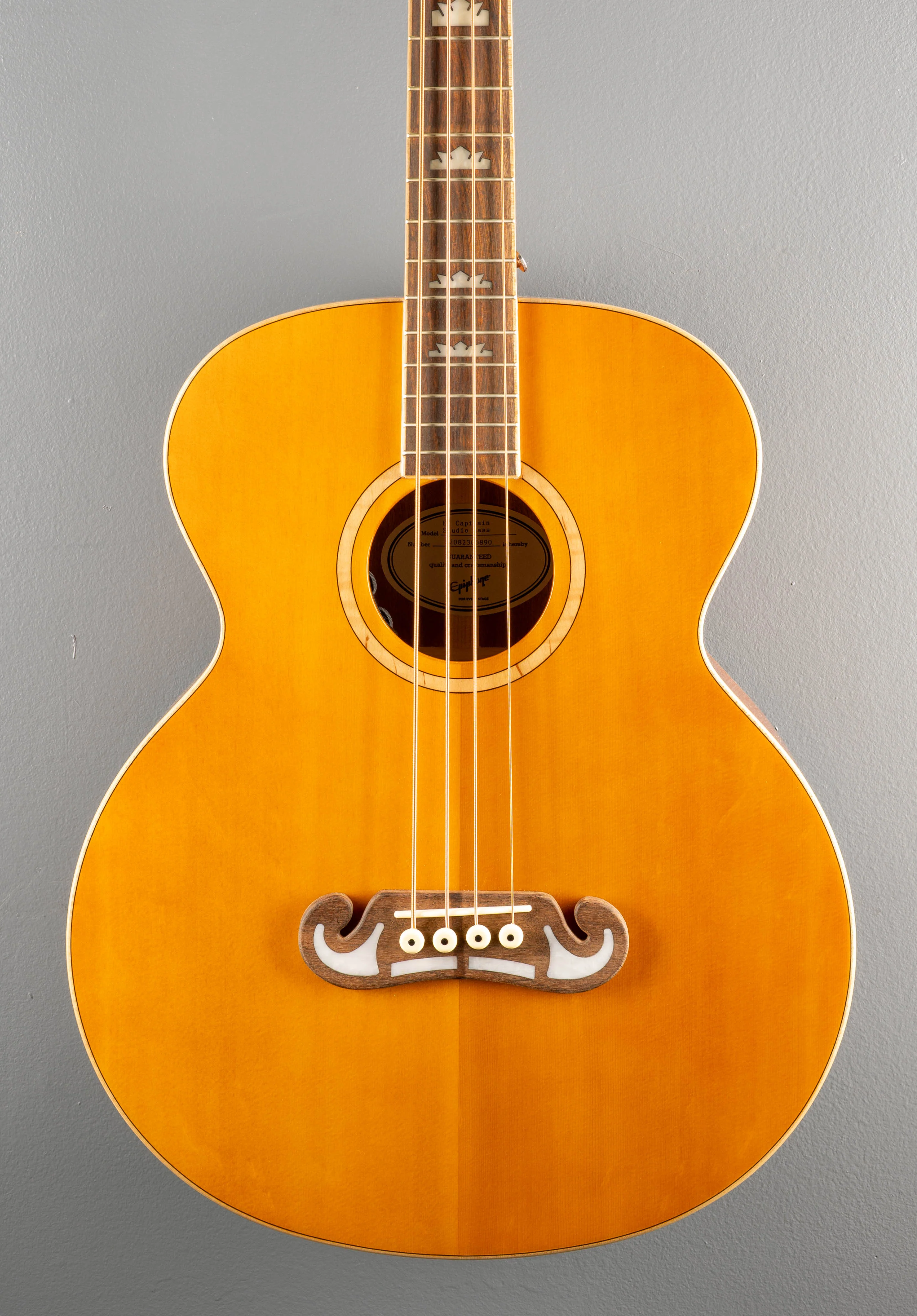 El Capitan J-200 Studio Bass - Aged Vintage Natural - Image 2