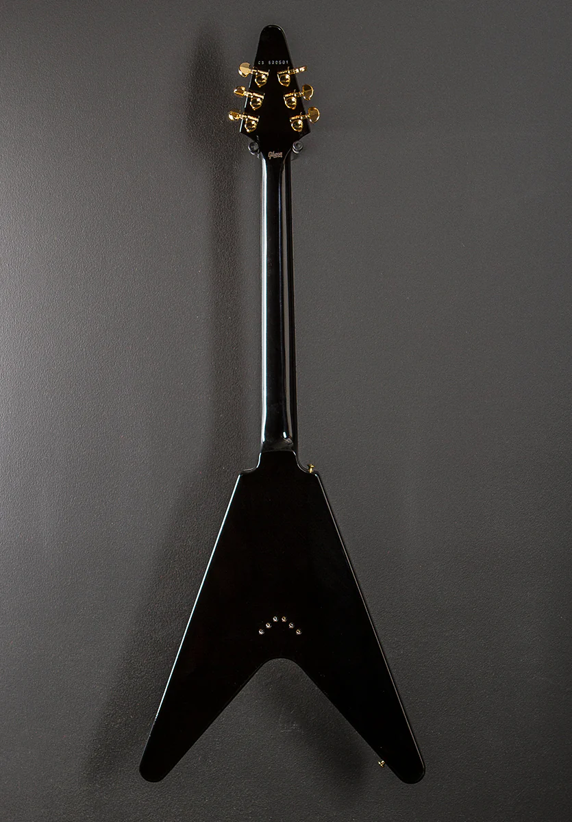 Flying V Custom w/Ebony Fingerboard Gloss - Ebony - Image 5