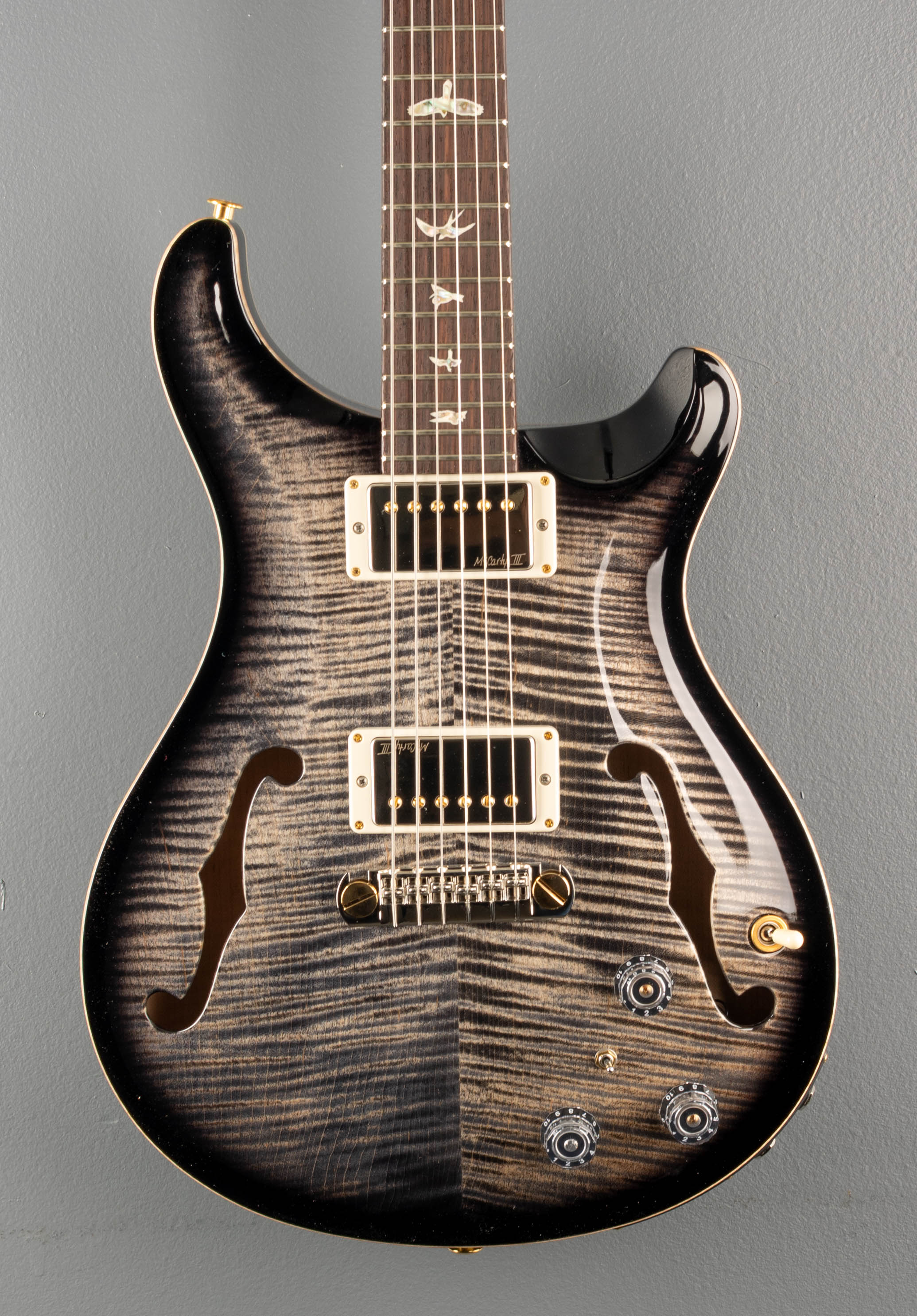 Hollowbody II Piezo 10 Top - Charcoal Burst - Image 2