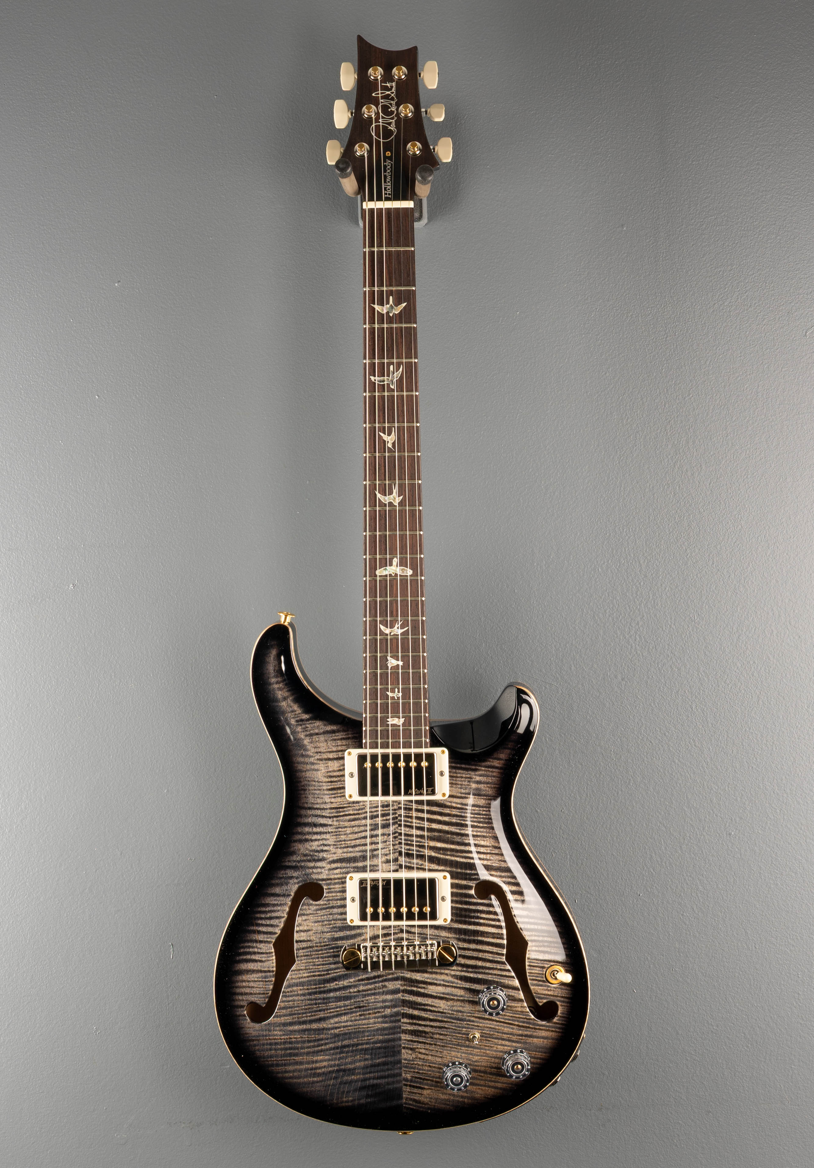 Hollowbody II Piezo 10 Top - Charcoal Burst - Image 3
