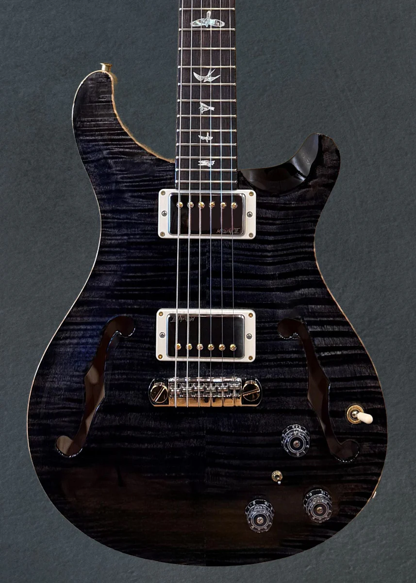 Hollowbody II Piezo 10 Top - Charcoal Burst - Image 2