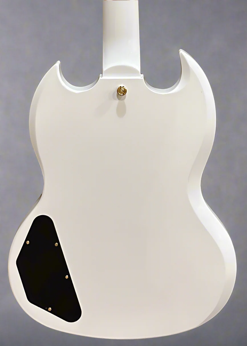 "Inspired by Gibson Collection" SG Custom - Alpine White - Image 4