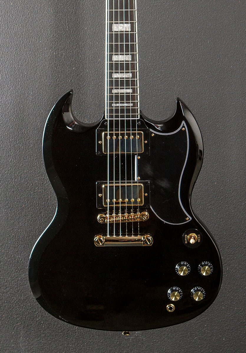 "Inspired by Gibson Collection" SG Custom - Ebony - Image 2