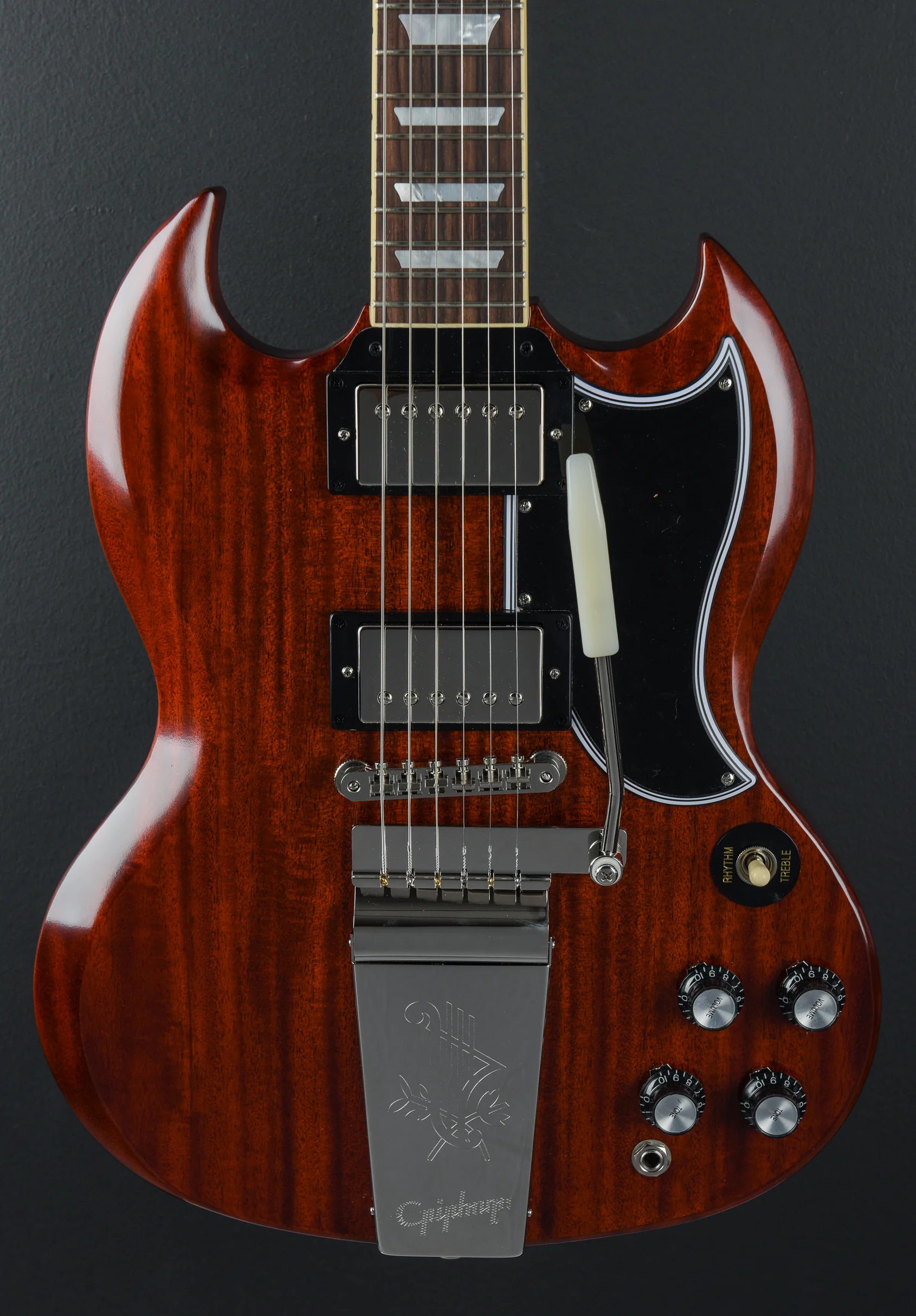 "Inspired by Gibson Custom" 1964 SG Standard Reissue w/Maestro Vibrola - Cherry Red - Image 2