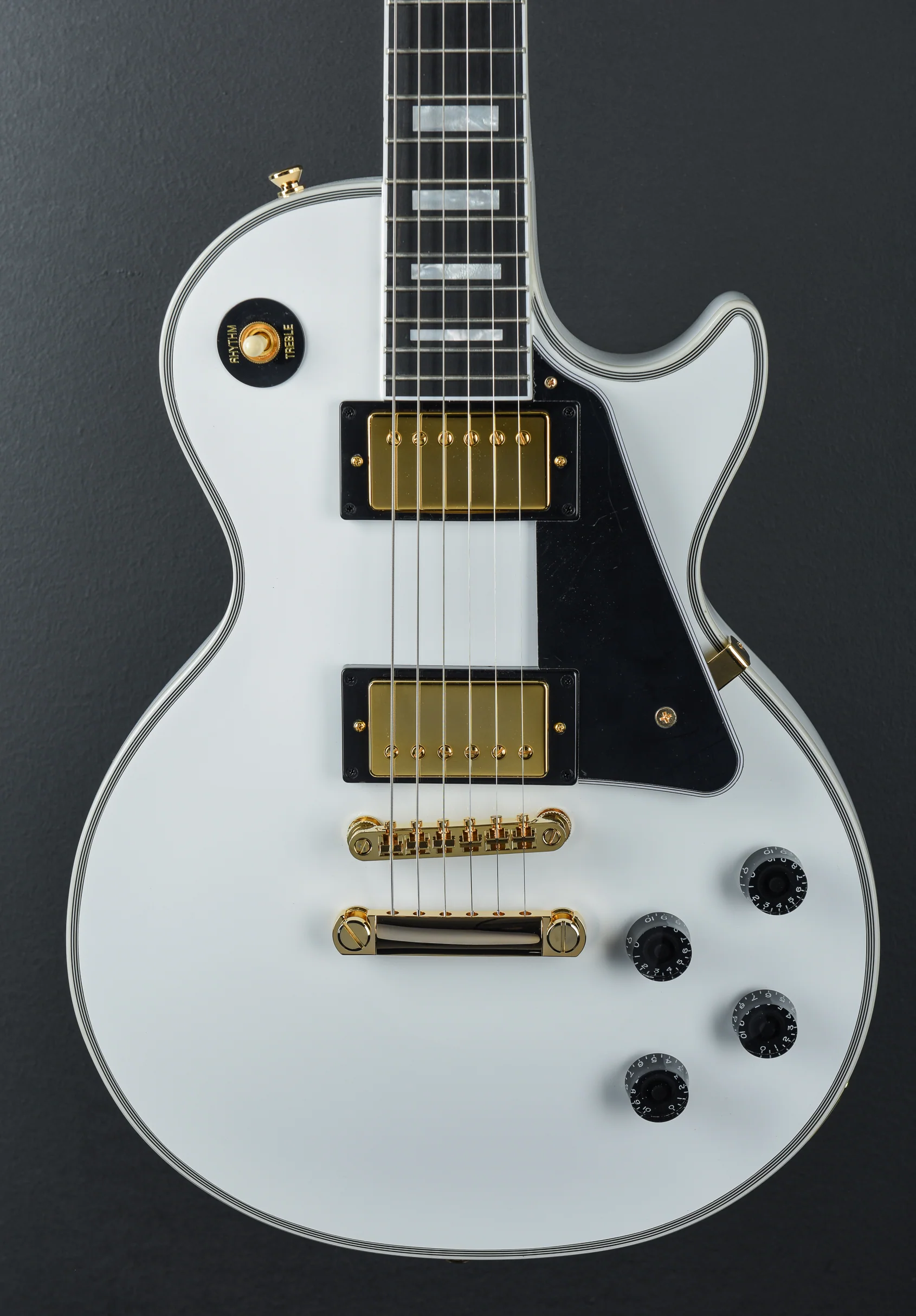 "Inspired by Gibson Custom" Les Paul Custom - Alpine White - Image 2