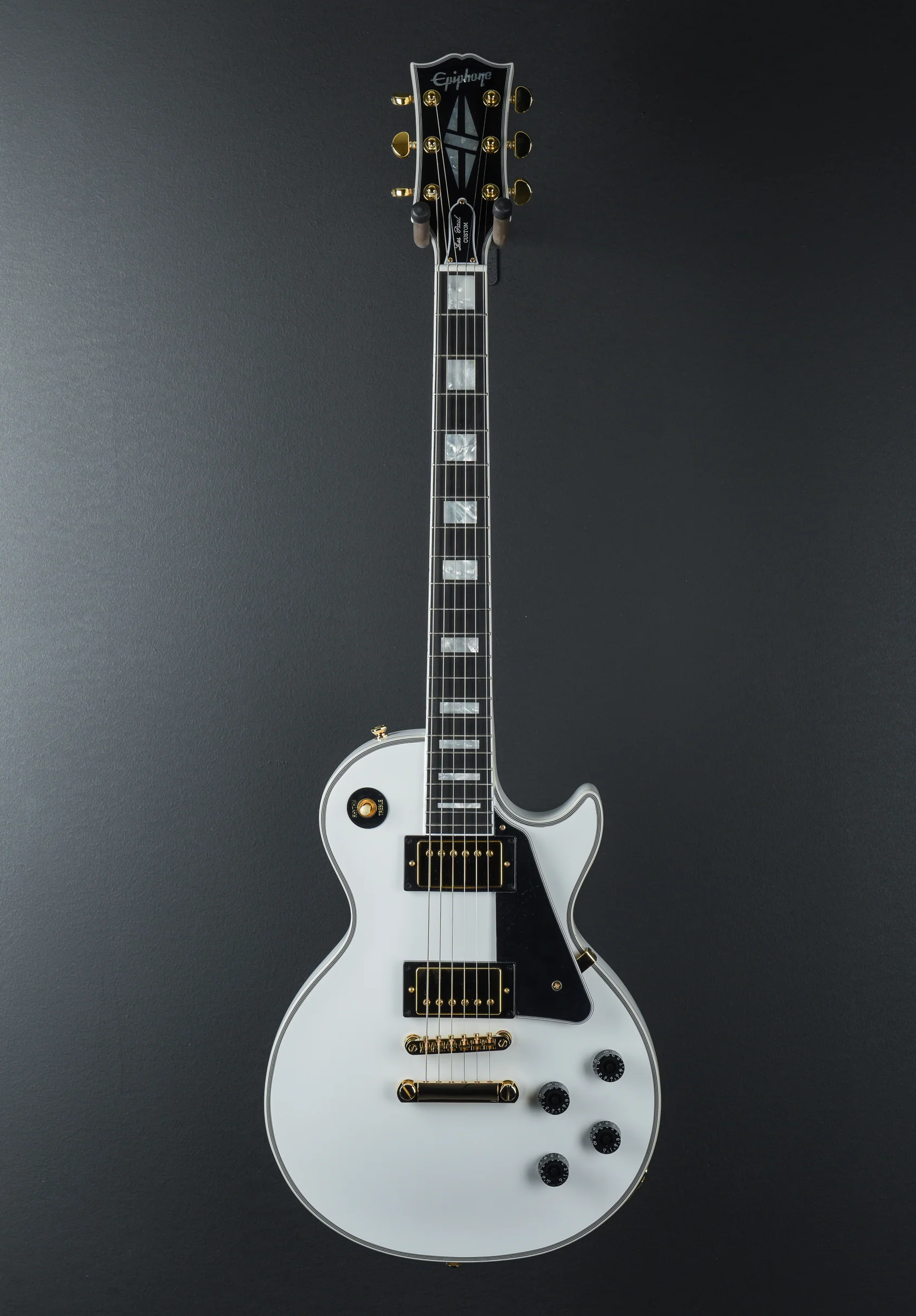 "Inspired by Gibson Custom" Les Paul Custom - Alpine White - Image 3