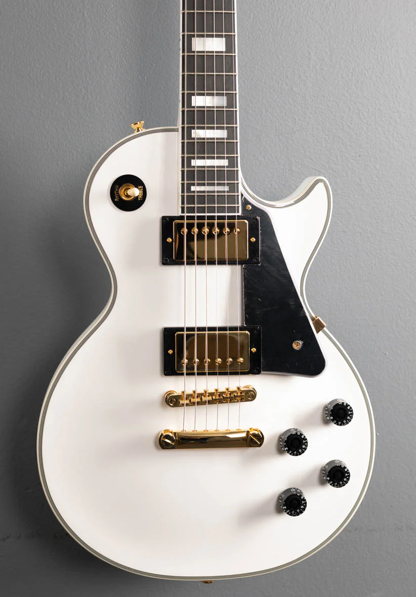"Inspired by Gibson Custom" Les Paul Custom - Alpine White - Image 2